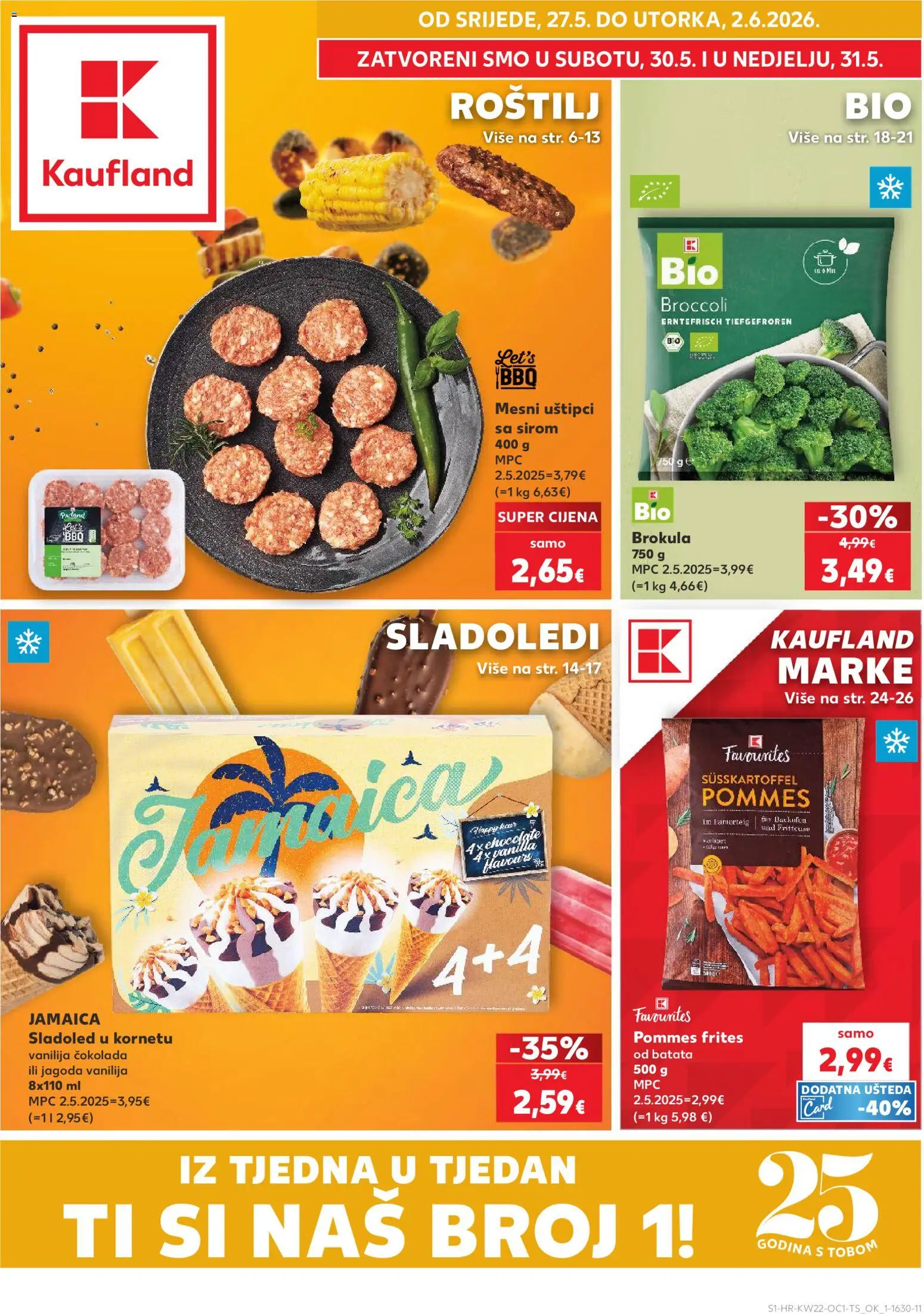 Kaufland HR akciós ujság - amely érvényes a következő dátumtól: 27.05.2026 | Oldal: 1
