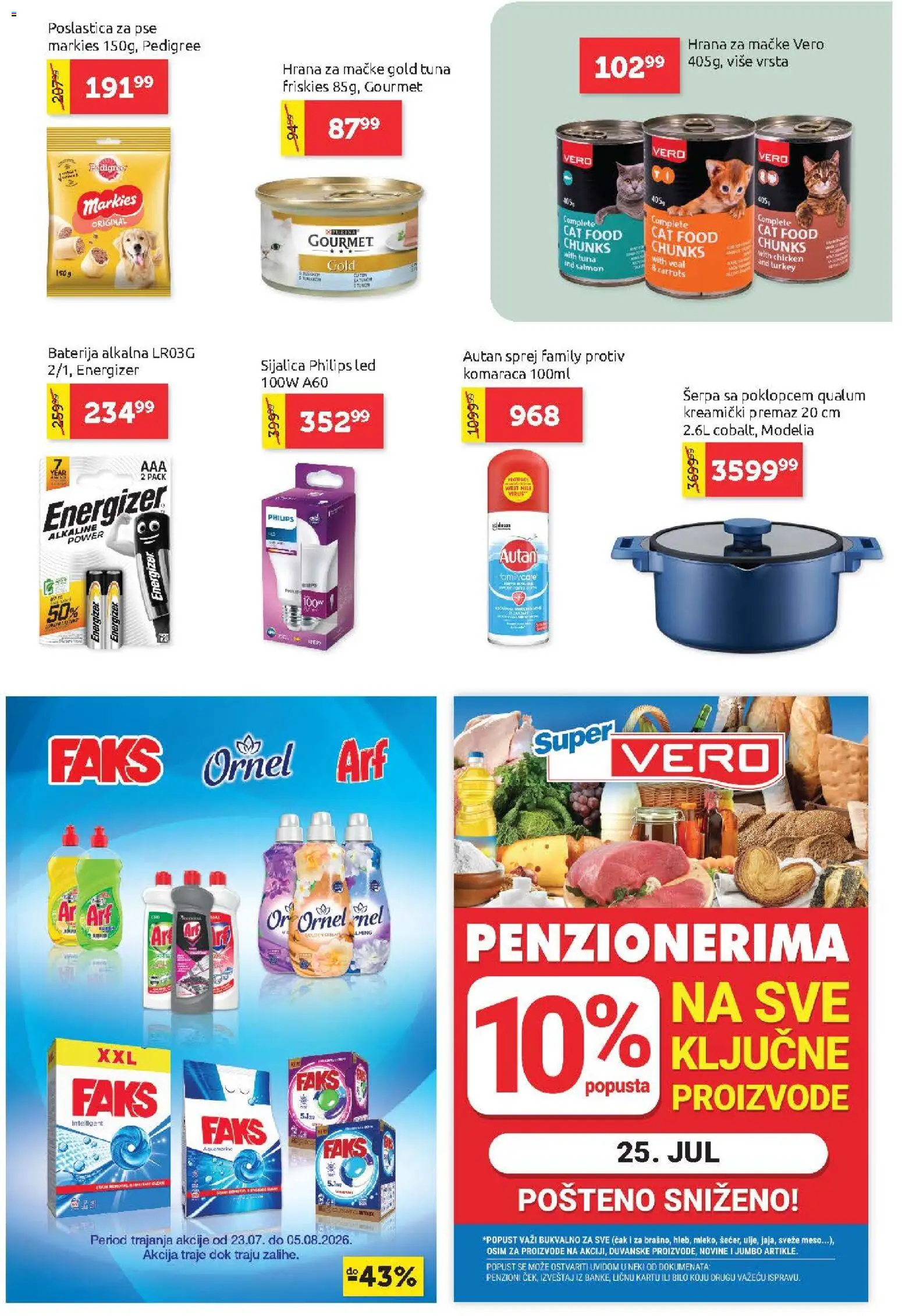 SuperVERO katalog - važi od 23.07.2026 | Strana: 25 | Proizvode: Pedigree, Baterija, Hrana za mačke, Sijalica