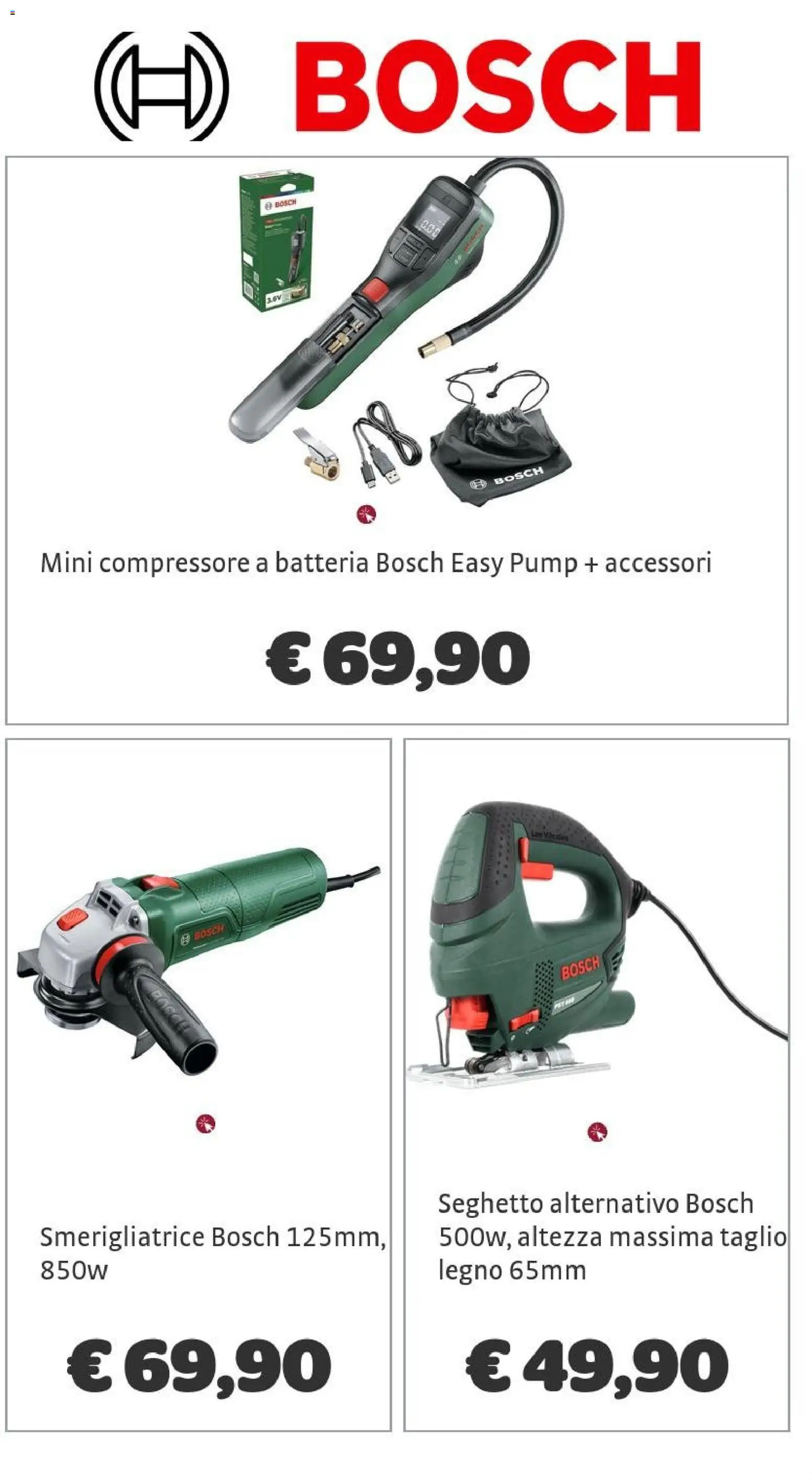 Volantino Brico Center del 07/10/2026 | Pagina: 19 | Prodotti: Compressore, Taglio, Smerigliatrice, Batteria