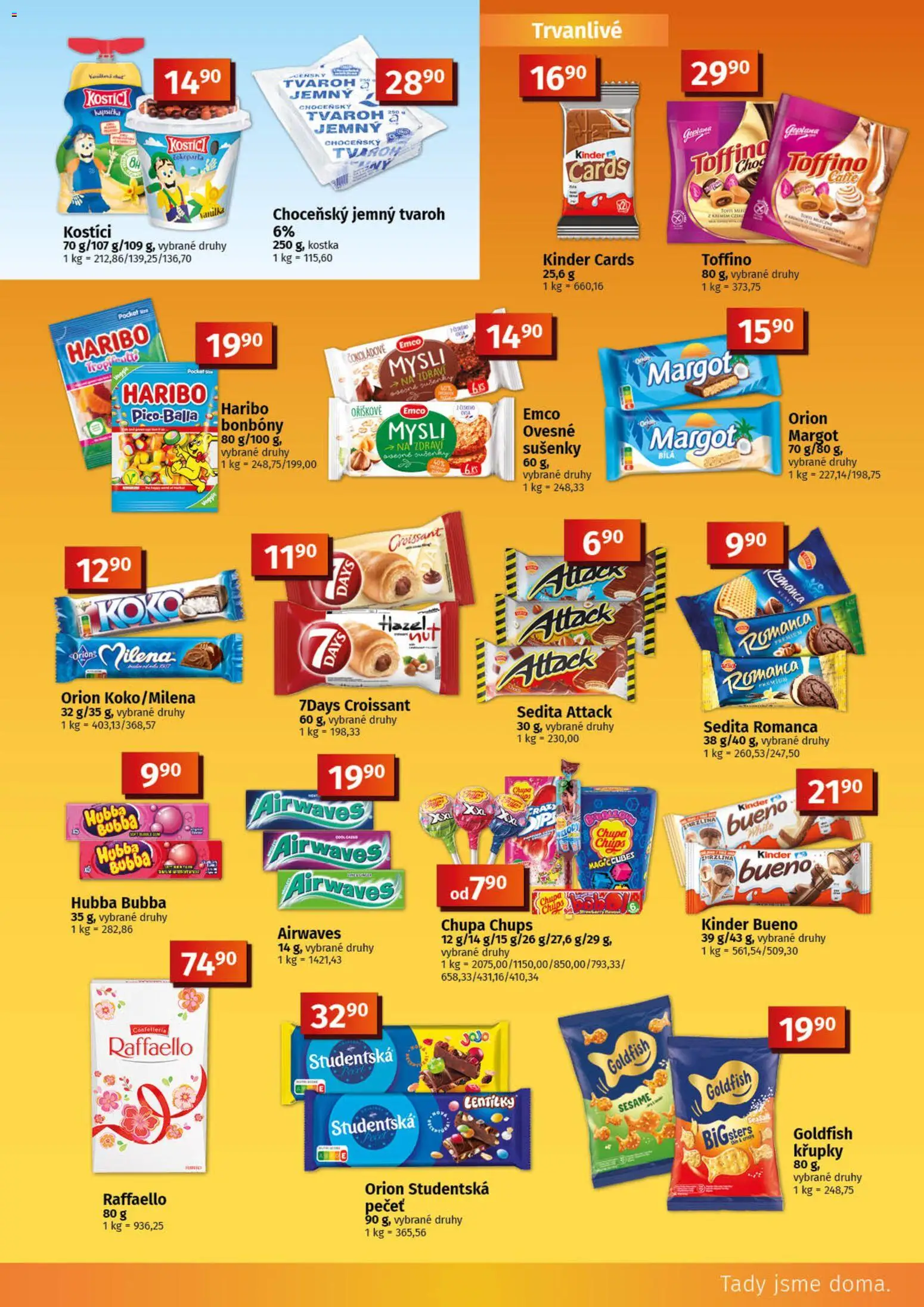 Konzum leták od 17.06.2026 | Strana: 5 | Produkty: Croissant, Kinder, Lentilky, Sušenky