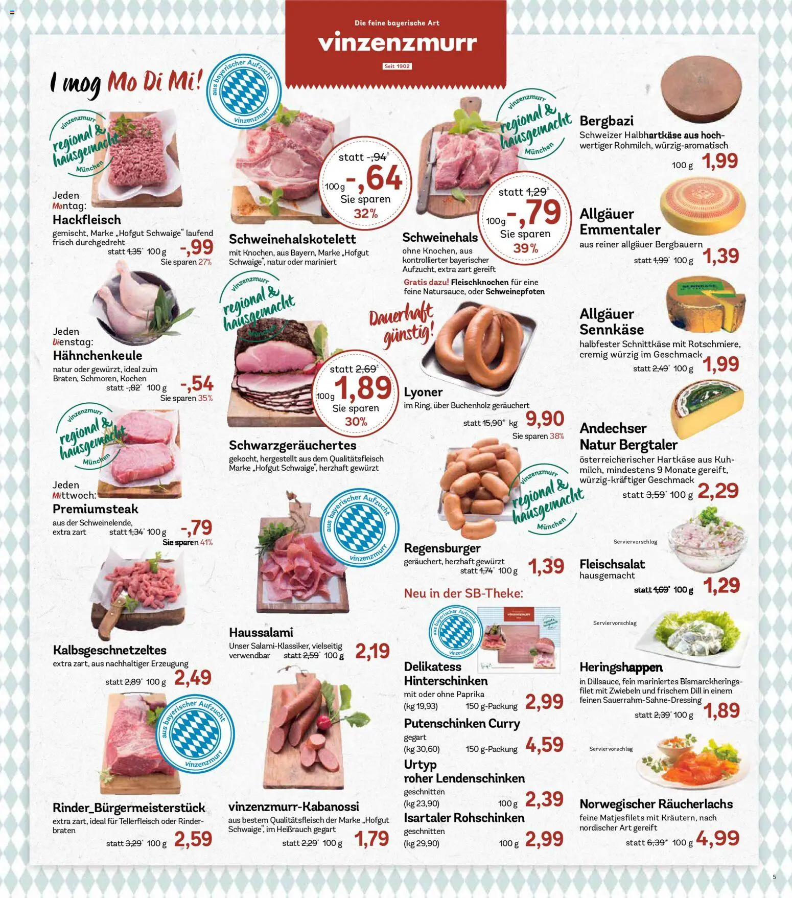 AEZ Prospekt – gültig ab 05.10.2026 | Seite: 5 | Produkte: Räucherlachs, Zwiebeln, Paprika, Dill