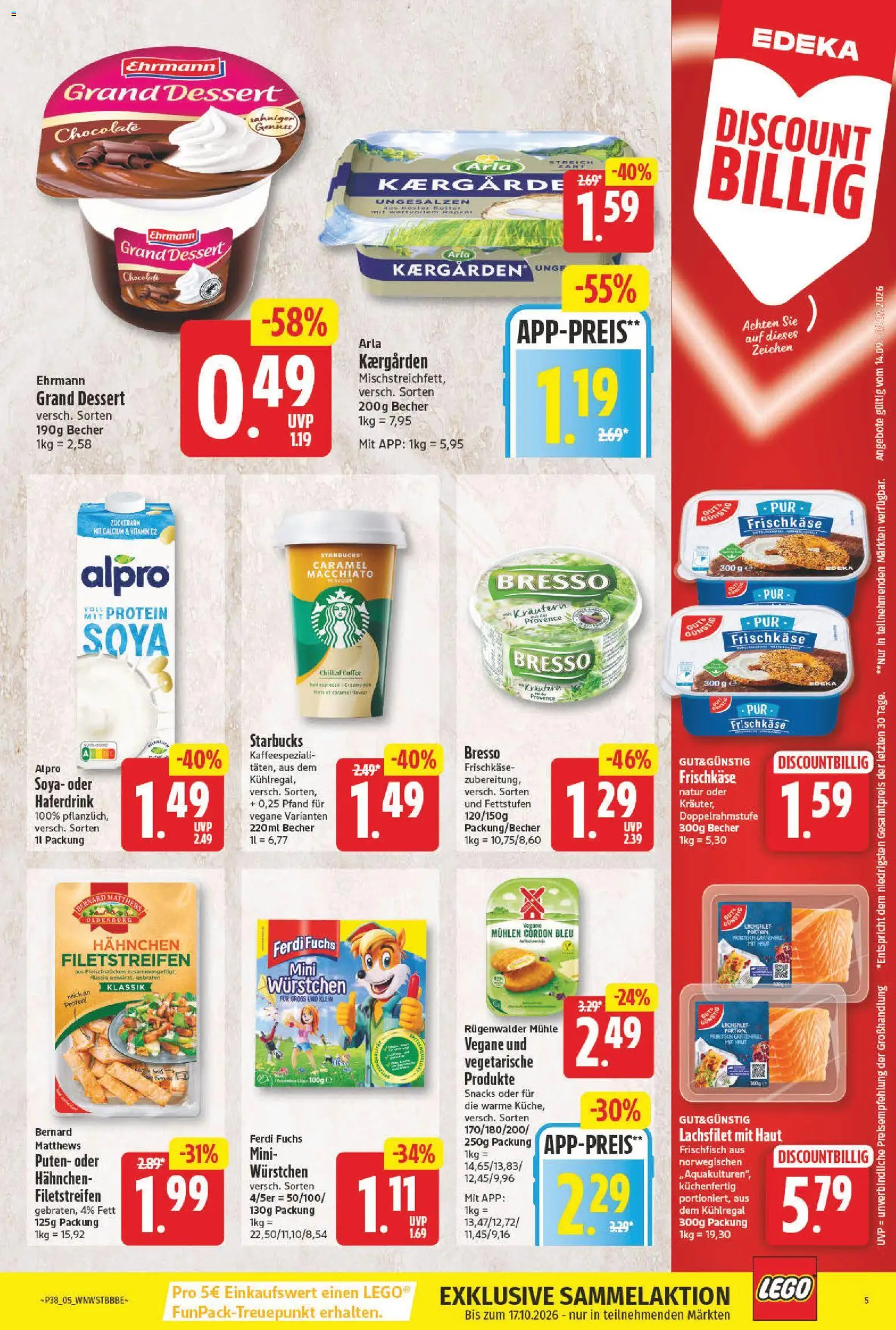 NP Discount Prospekt – gültig ab 14.09.2026 | Seite: 5 | Produkte: Mais, Bresso, Alpro, Frischkase