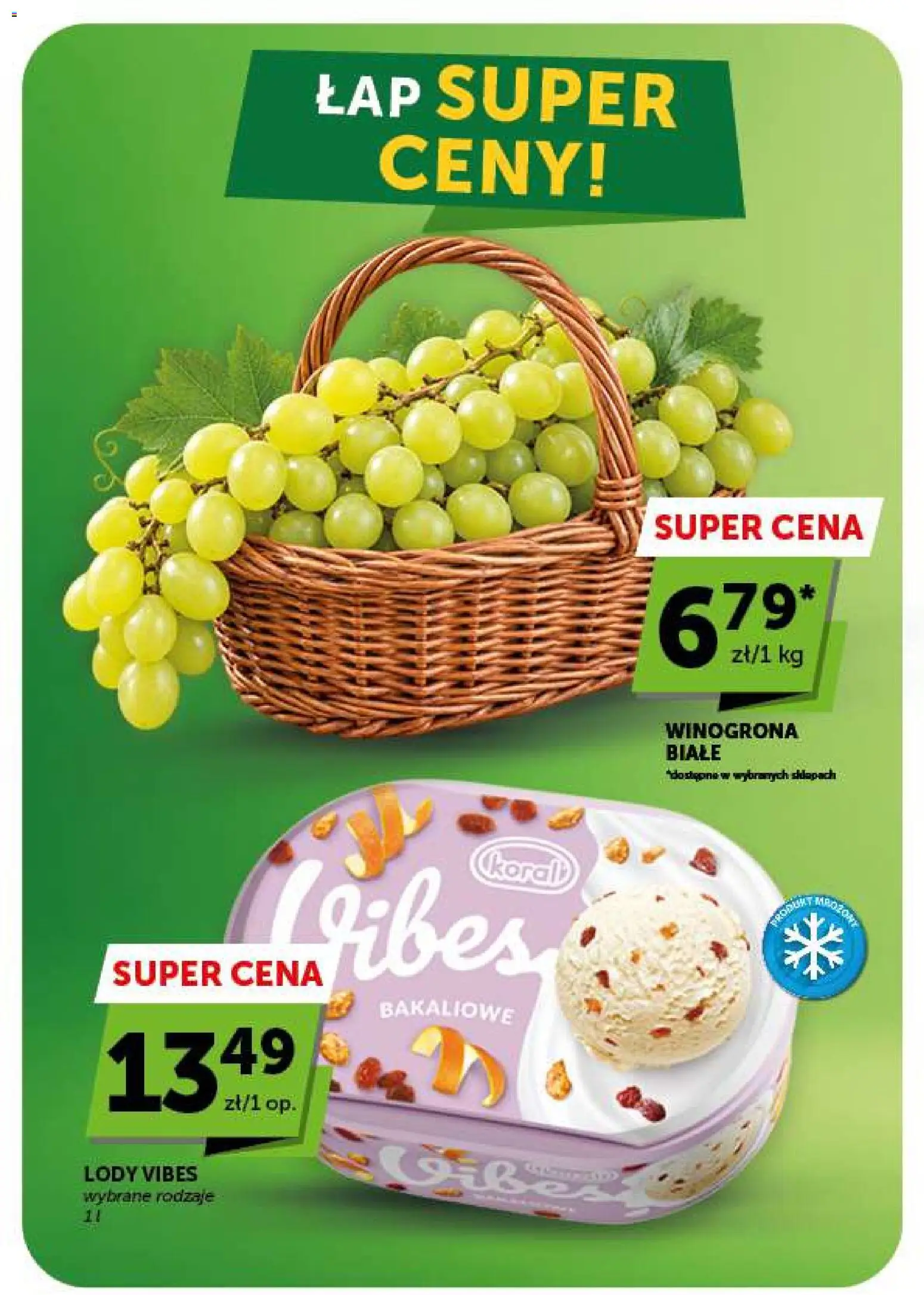 ABC gazetka od 17.09.2026 | Strona: 14 | Produkty: Winogrona, Lody