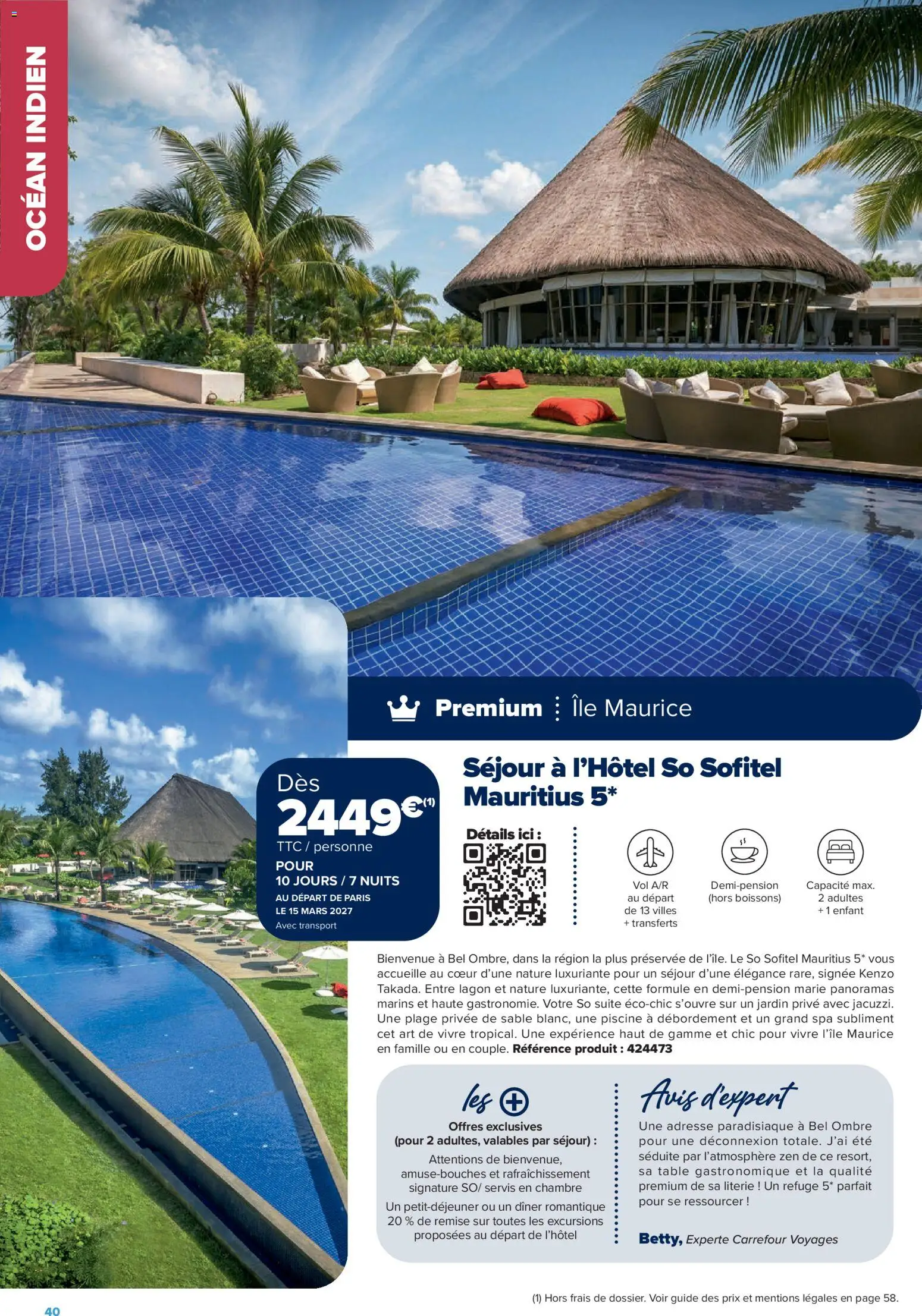 {H1} | Page: 40 | Produits: Boissons, Table, Piscine, Literie