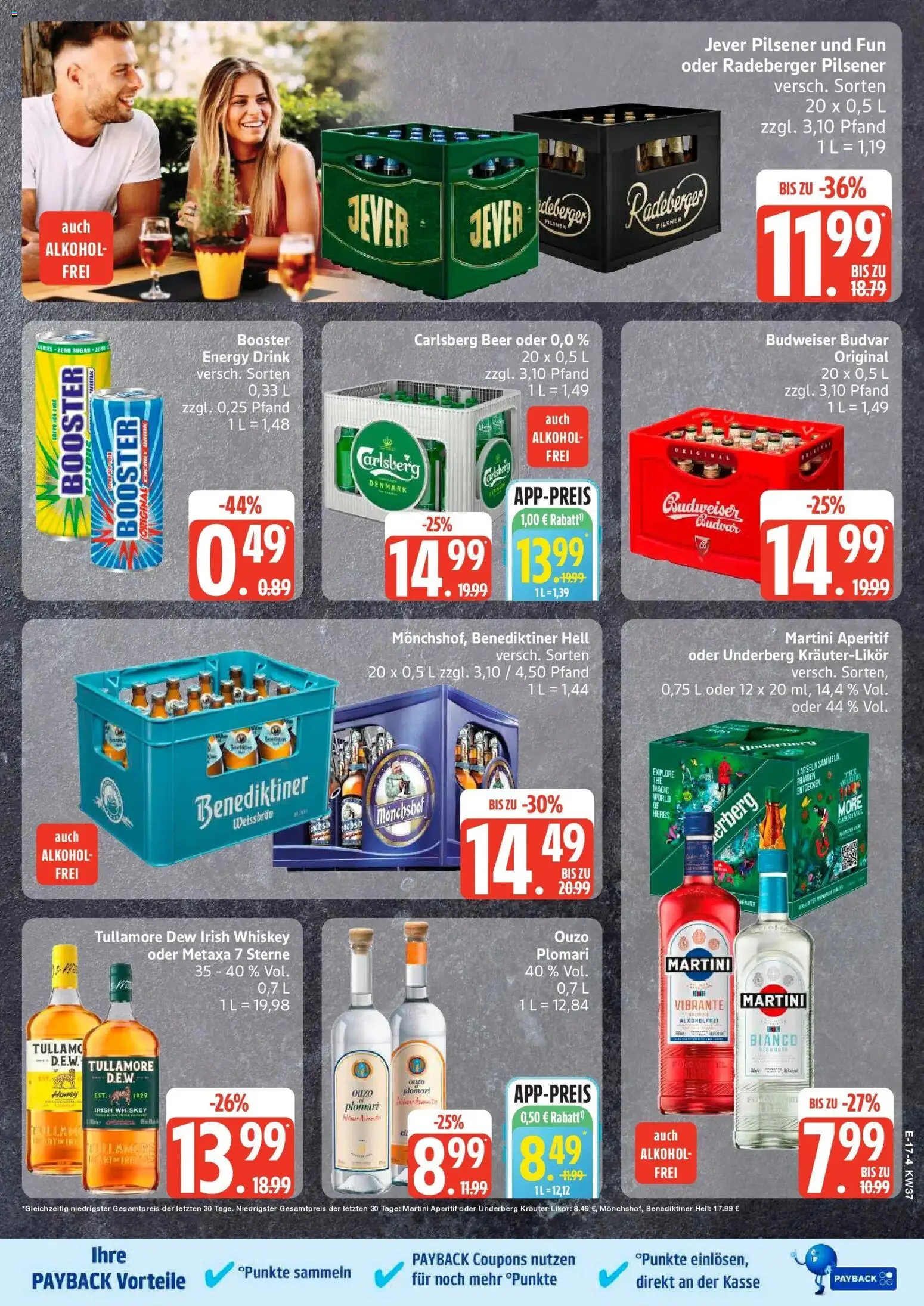 Edeka Prospekt Neuruppin (ab 07.09.2026) » Angebote Online | Seite: 19 | Produkte: Martini, Carlsberg, Alkohol, Underberg