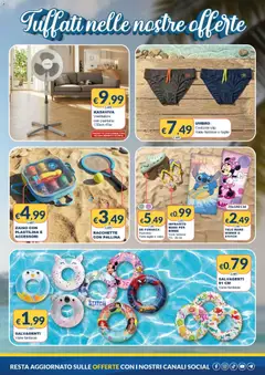 Anteprima del volantino Mister Risparmio volantino valido a partire dal 16/07/2026 | Pagina: 5 | Prodotti: Ventilatore, Infradito, Zaino, Racchette
