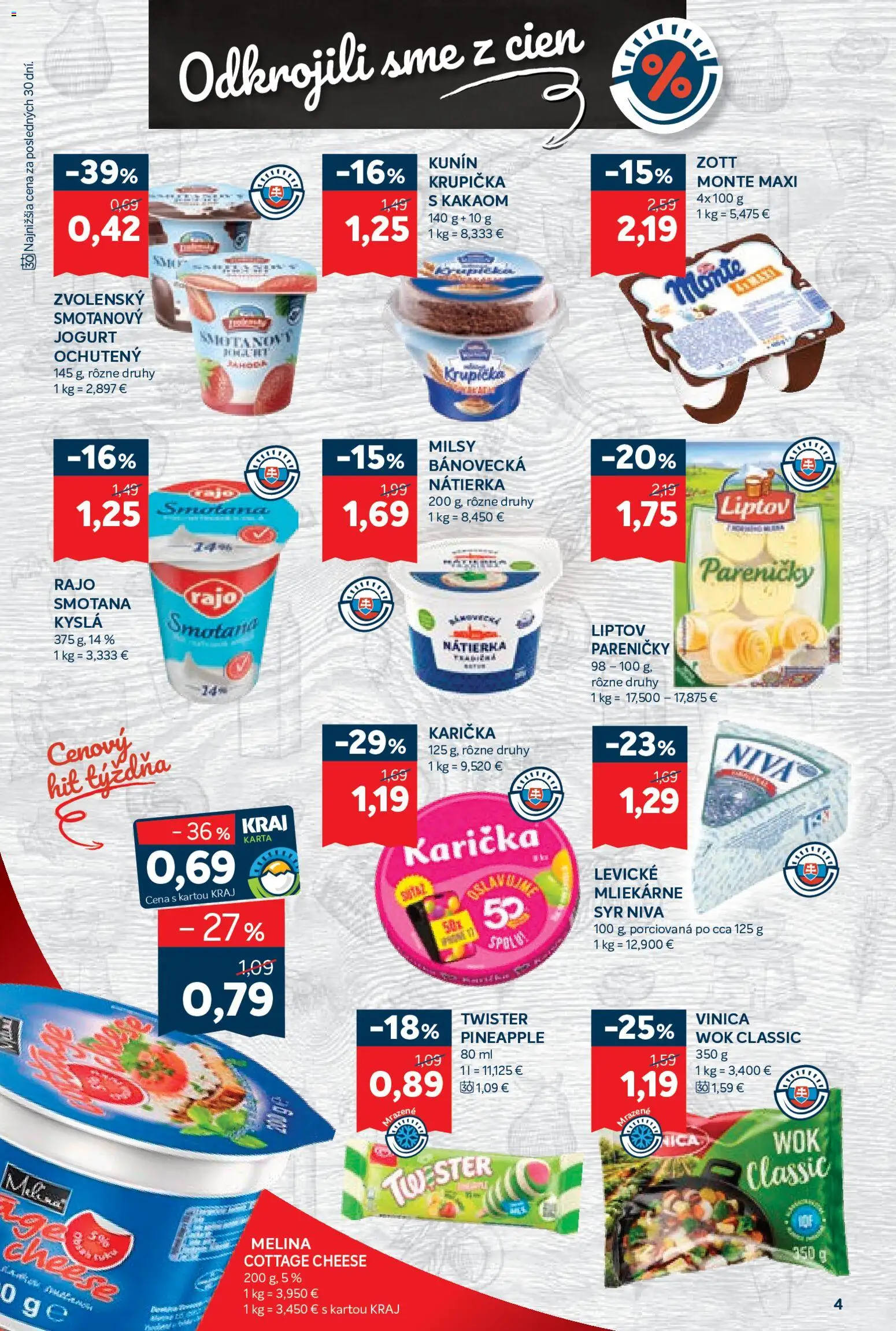 Nové Kraj akcie – leták je platný od 30.07.2026 | Strana: 6 | Produkty: Jogurt, Smotana, Nátierka, Niva