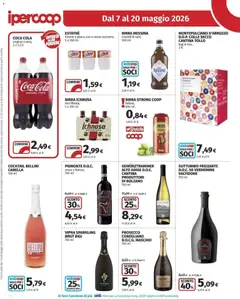 Anteprima del volantino Ipercoop volantino valido a partire dal 07.05.2026 | Pagina: 14 | Prodotti: Birra, Prosecco, Limone, Data