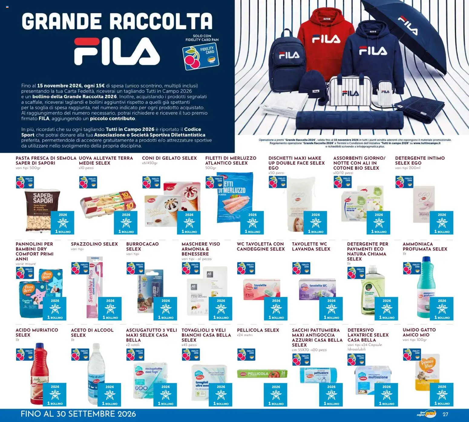 Volantino Pan del 30/09/2026 | Pagina: 27 | Prodotti: Panna, Maschere, Asciugatutto, Terra