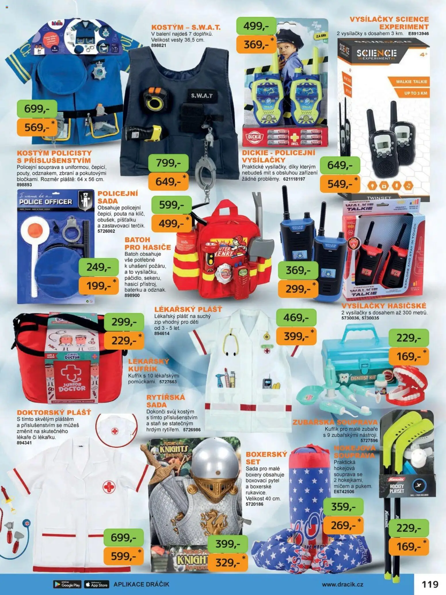 Dráčik katalog - Vánoce od 08.10.2026 | Strana: 119 | Produkty: Kufřík, Batoh, Police, Stan