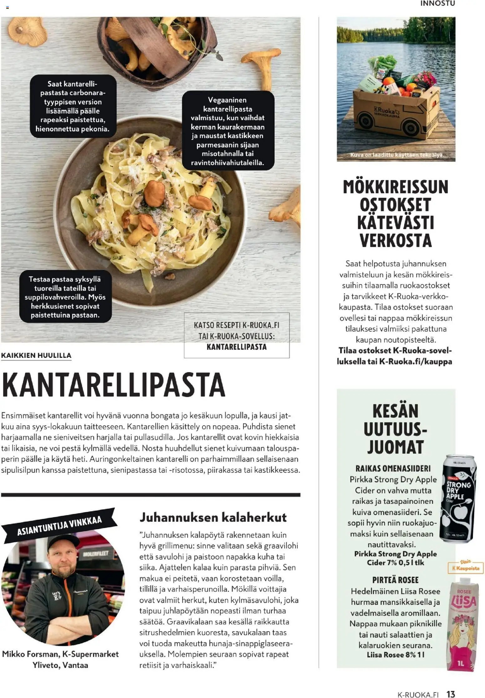 K-Supermarket tarjoukset - K-Ruoka – voimassa 10.06.2026 alkaen | Sivu: 13 | Tuotteet: Savulohi, Voi