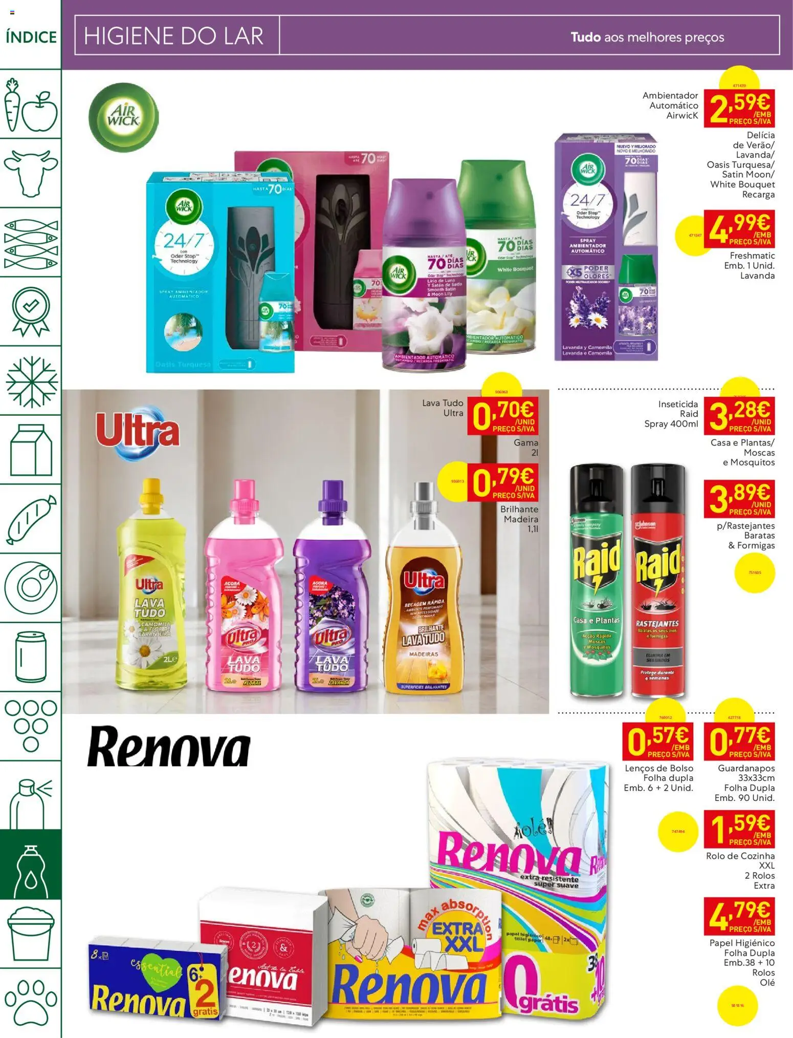 Recheio folheto │ válido de 11/08/2026 | Página: 36 | Produtos: Papel higiénico, Guardanapos, Ambientador, Madeiras