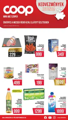 COOP - Mini & Abc & Szuper / Mecsek - amely érvényes a következő dátumtól: 2026.08.21.
