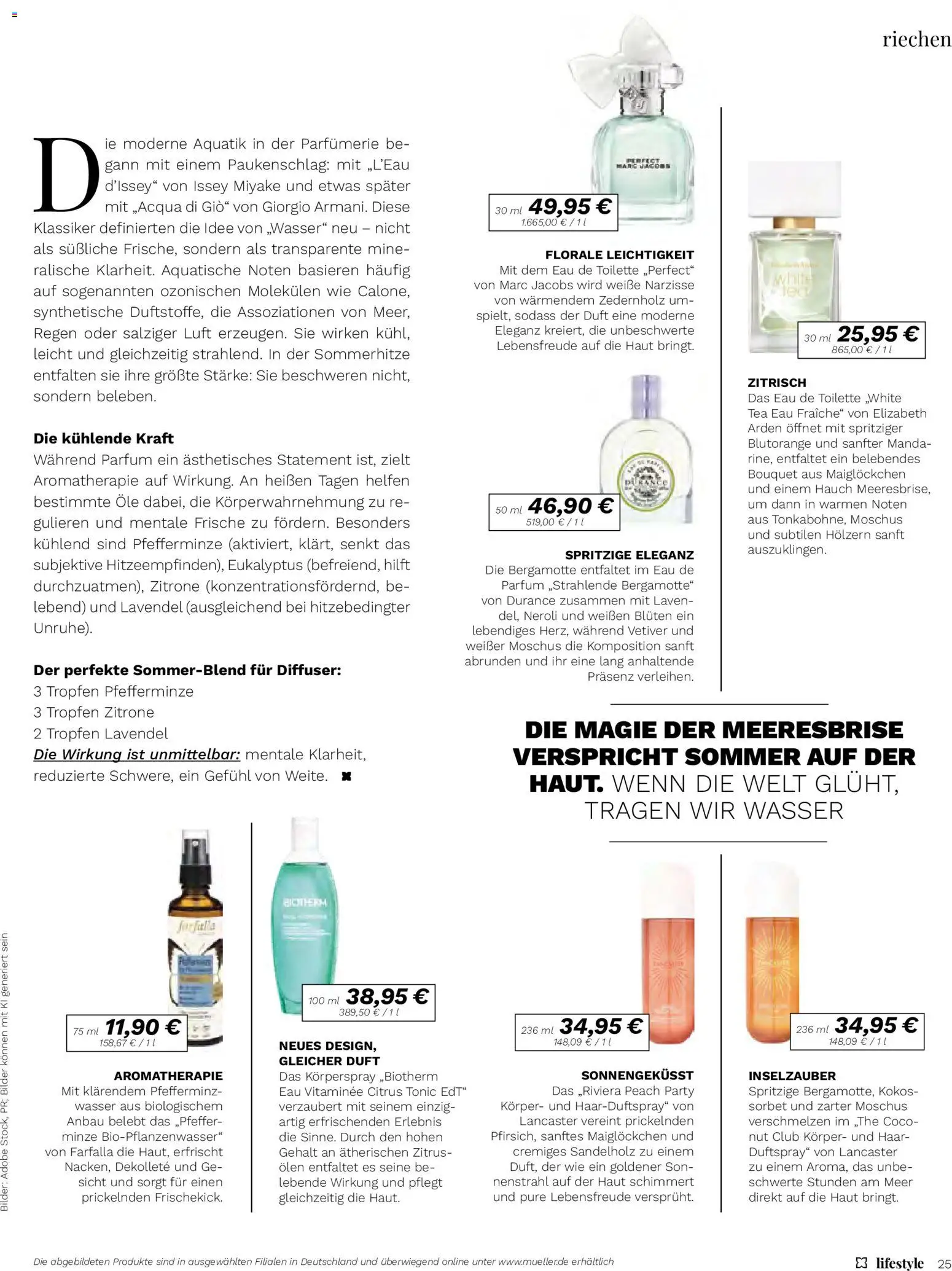 Müller Lifestyle – gültig ab 10.07.2026 | Seite: 25 | Produkte: Toilette, Eau de Toilette, Bilder, Körperspray