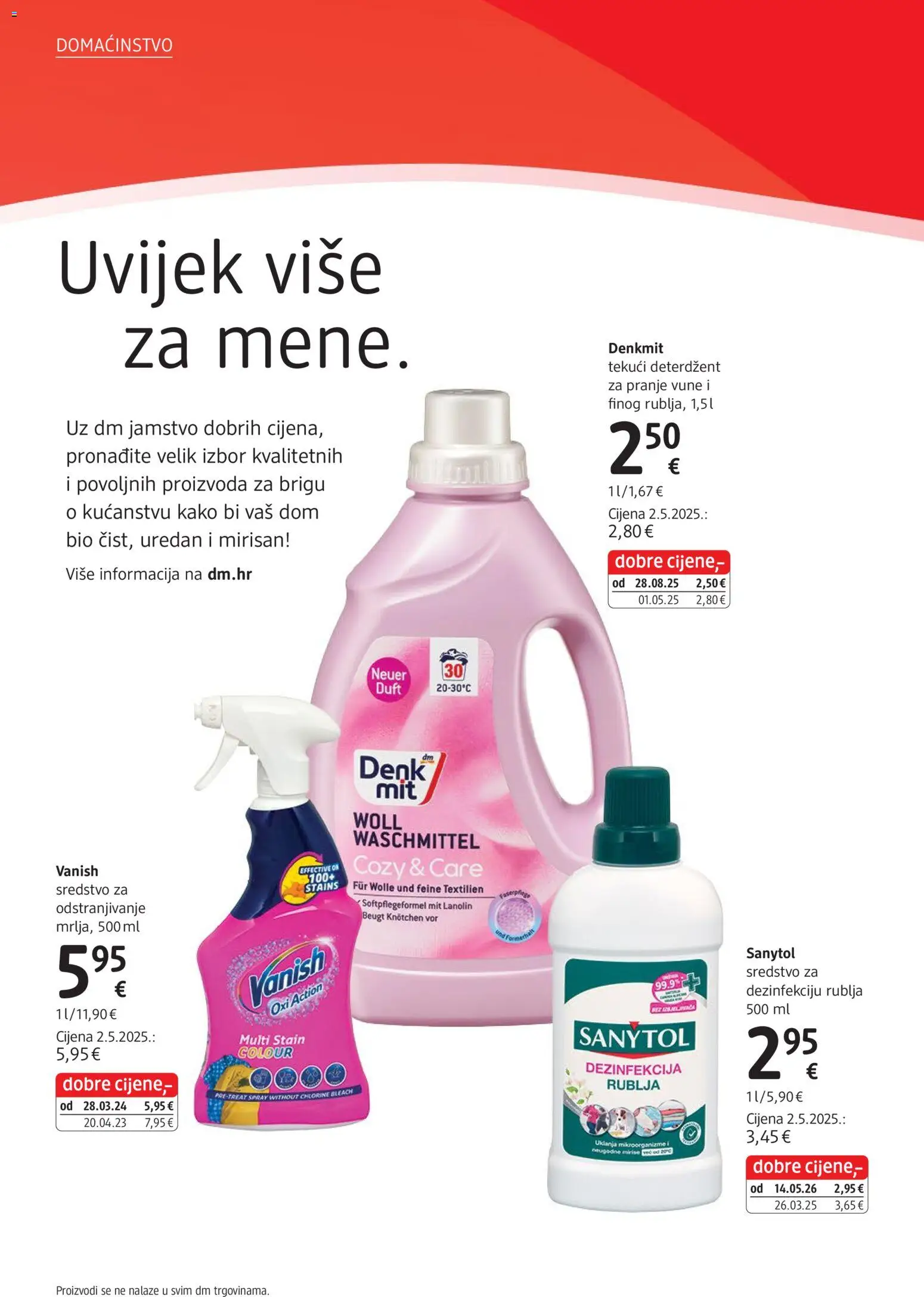 DM katalog | vrijedi od 01.09.2026 | Stranica: 16 | Proizvodi: Deterdžent, Tekući deterdžent, Vanish