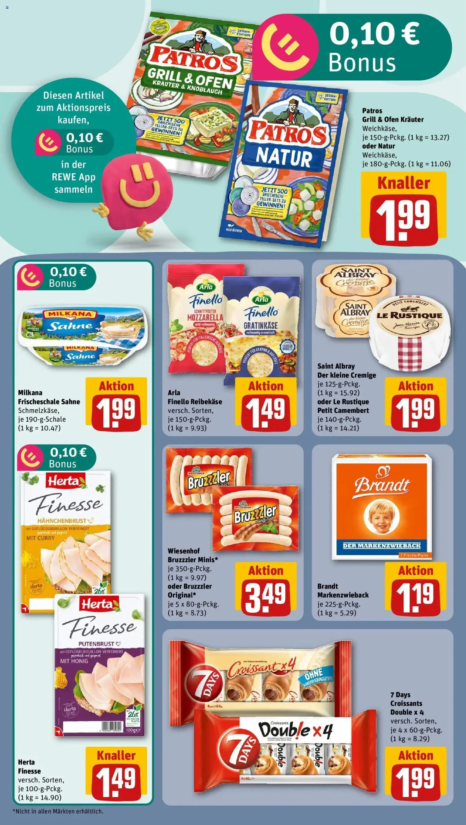 Rewe Prospekt Neunkirchen – gültig ab 27.07.2026 | Seite: 10 | Produkte: Ofen, Grill, Mozzarella, Croissant
