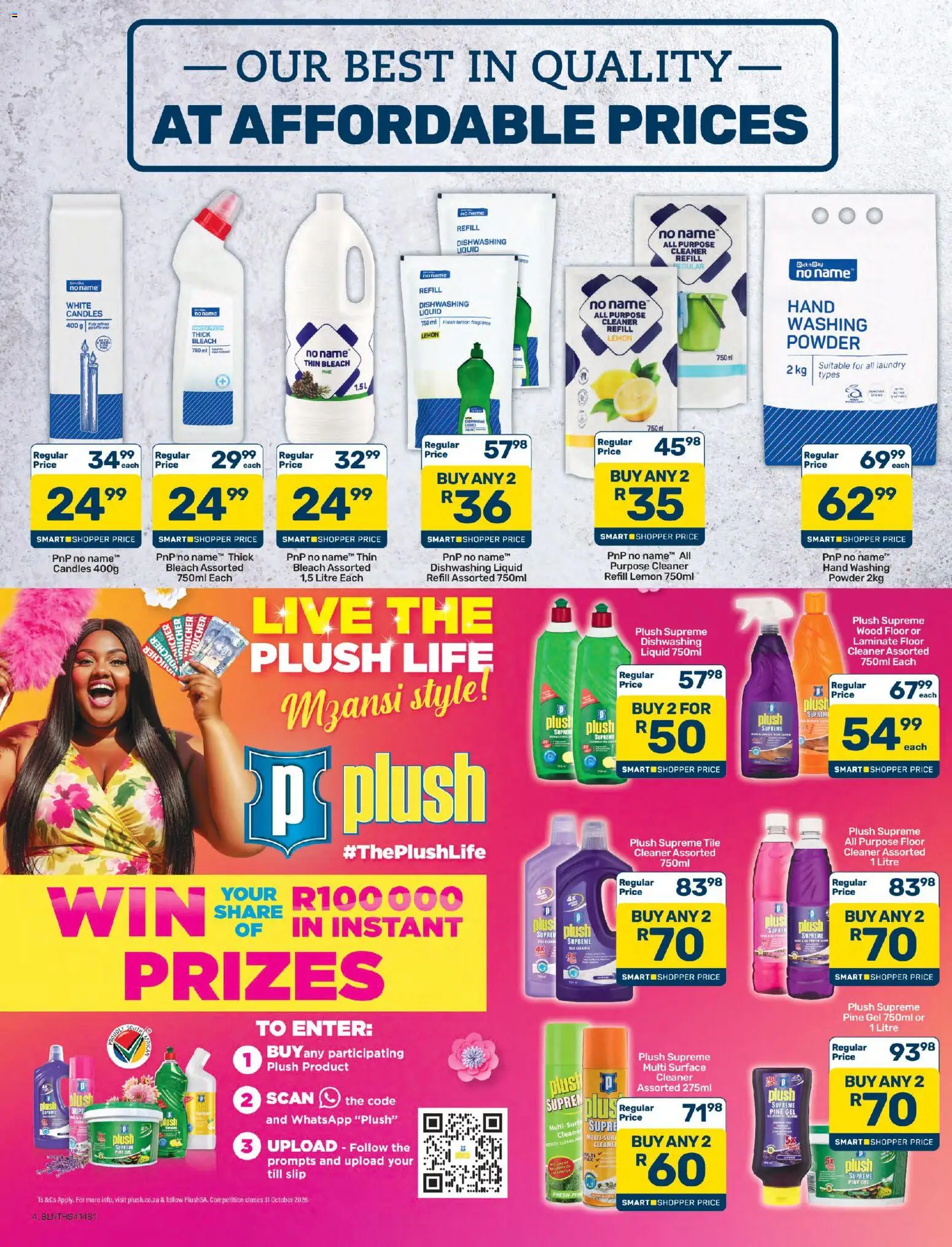 New Pick n Pay catalogue – valid from 25/09/2026 | Page: 4 | Products: Bleach, Fragrance, Lemon, Peach
