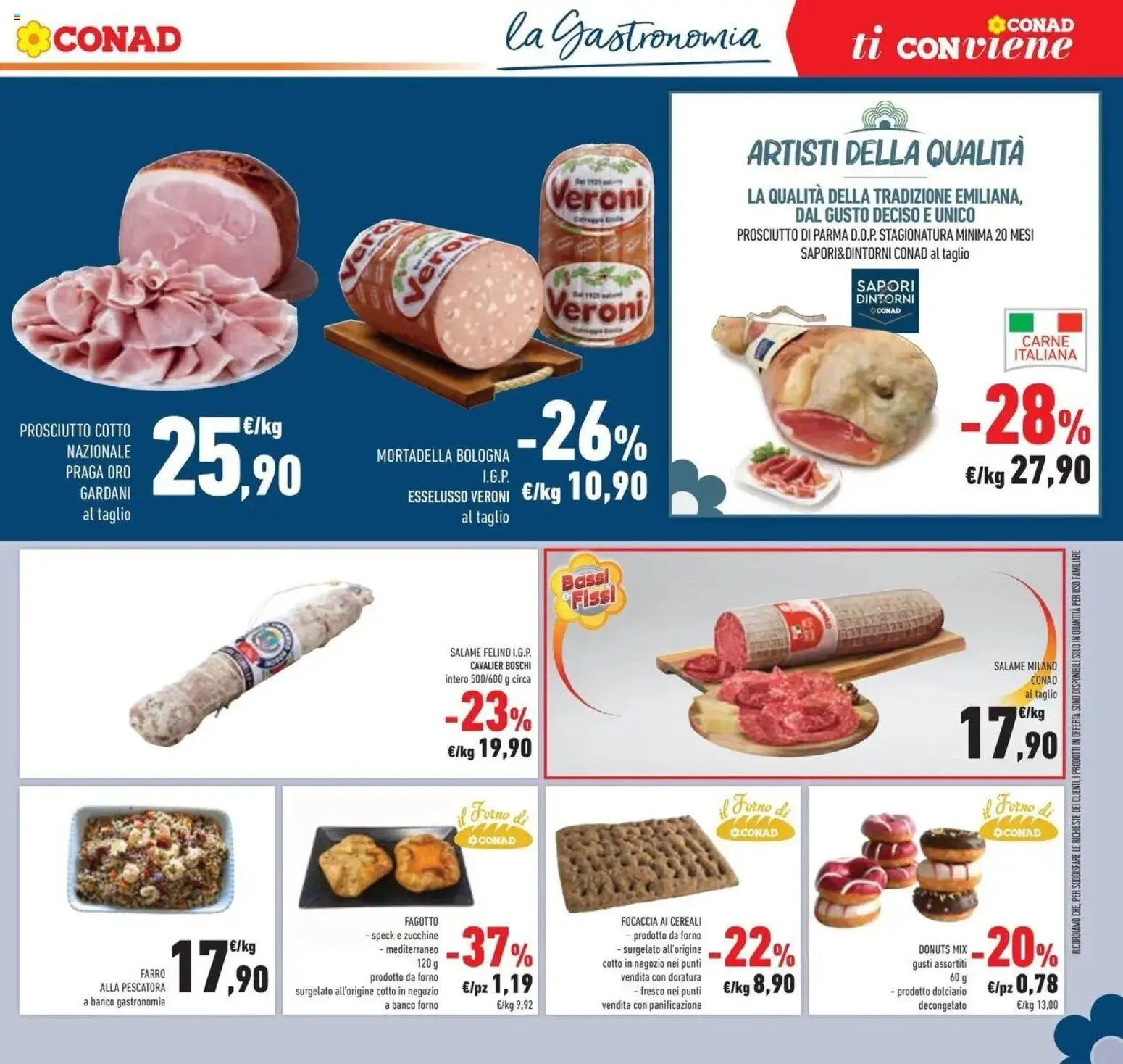 Volantino Conad del 03.06.2026 | Pagina: 13 | Prodotti: Speck, Prosciutto Cotto, Cereali, Farro