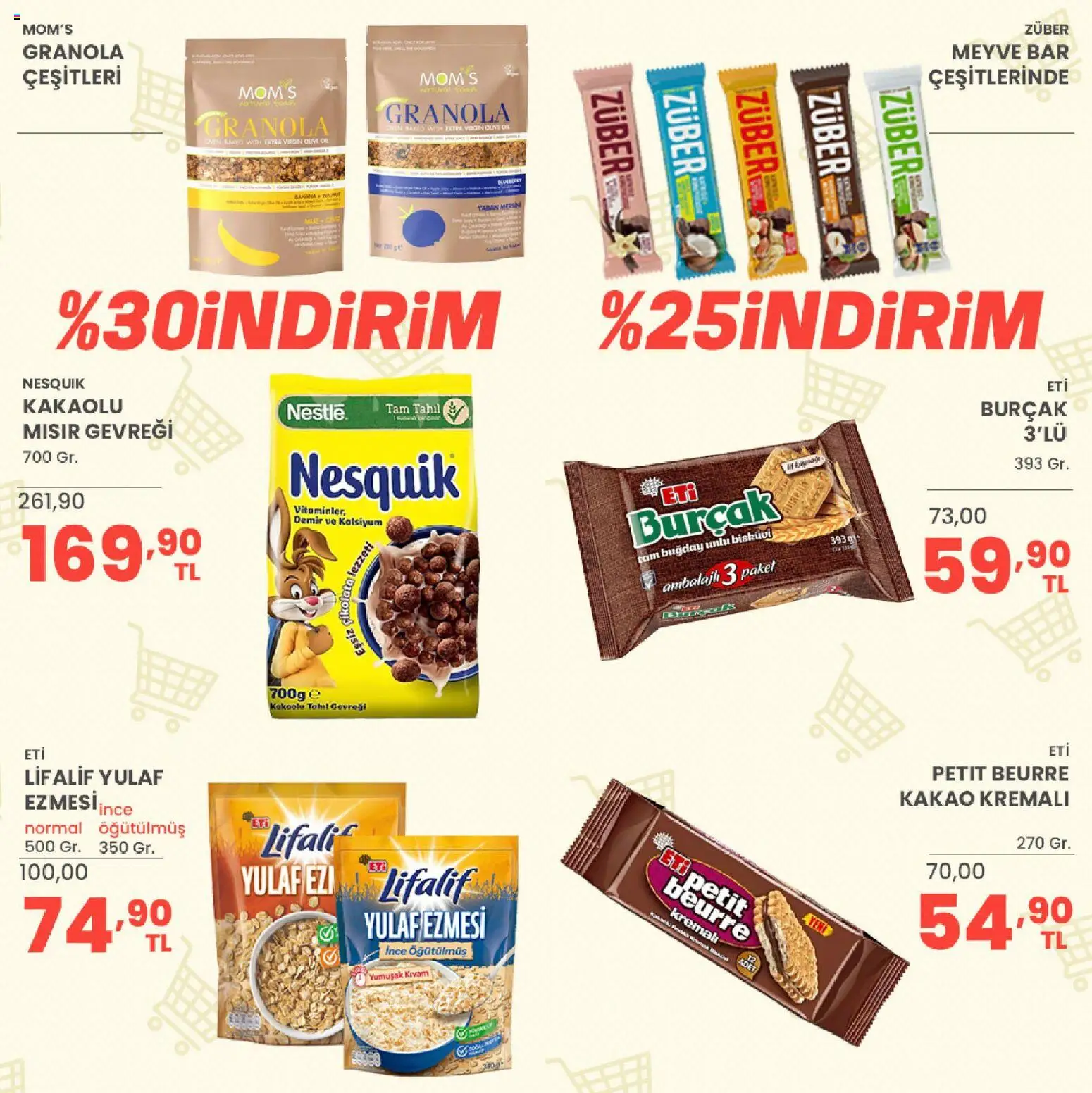 Sarıyer Katalog - 07 Ağustos 2026 tarihinden itibaren geçerlidir | Sayfa: 28 | Ürünler: Çikolata, Mısır gevreği, Meyve, Yulaf
