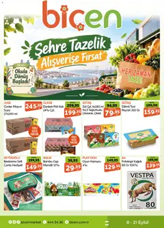 08 Eylül 2026 tarihinden itibaren geçerli olan Biçen Market kataloğu önizlemesi