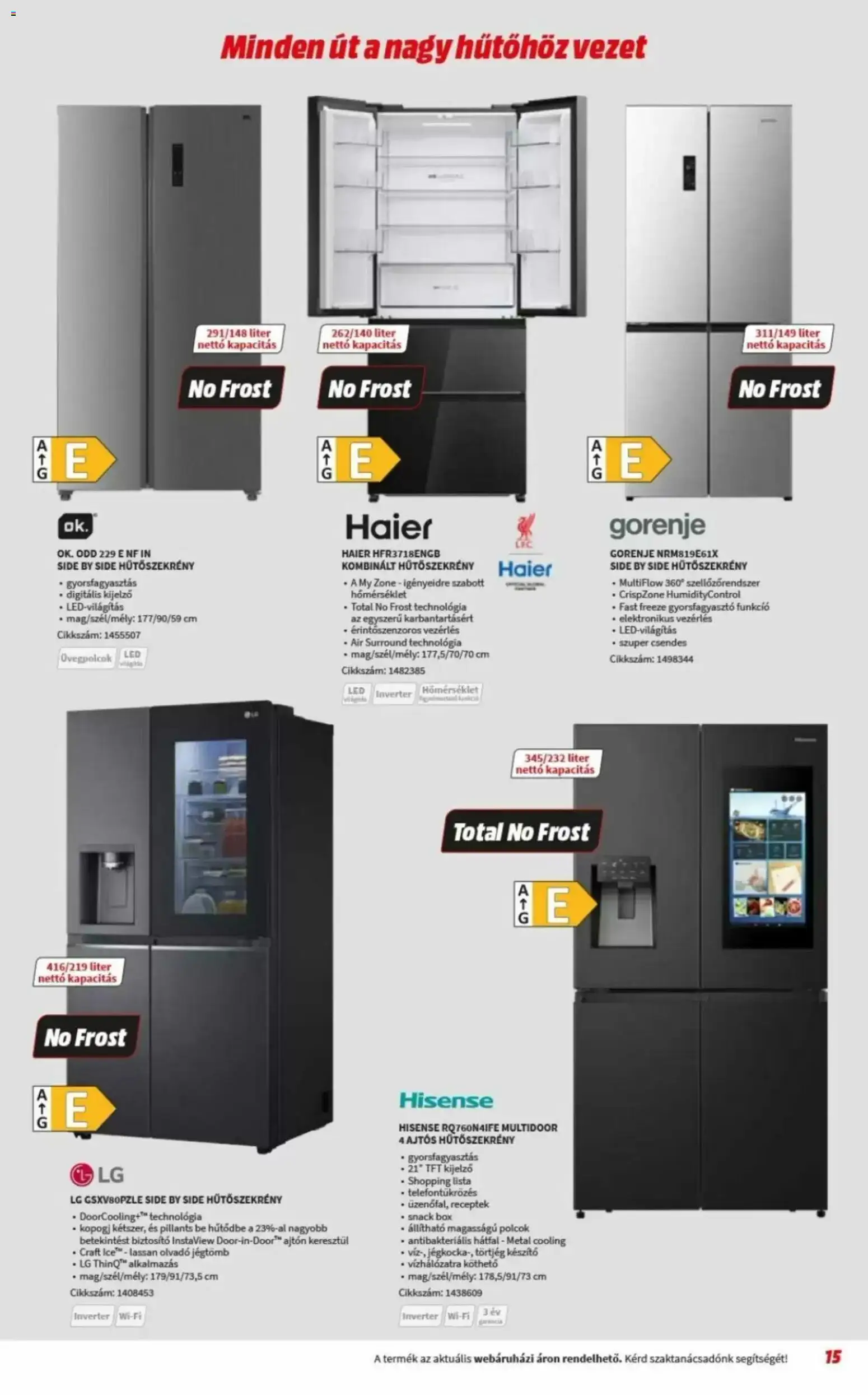 Media Markt akciós ujság - amely érvényes a következő dátumtól: 2026.10.06. | Oldal: 15