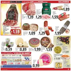 Anteprima del volantino Paghi Poco volantino valido a partire dal 28.04.2026 | Pagina: 5 | Prodotti: Mortadella, Gioco, Pecorino, Emmental