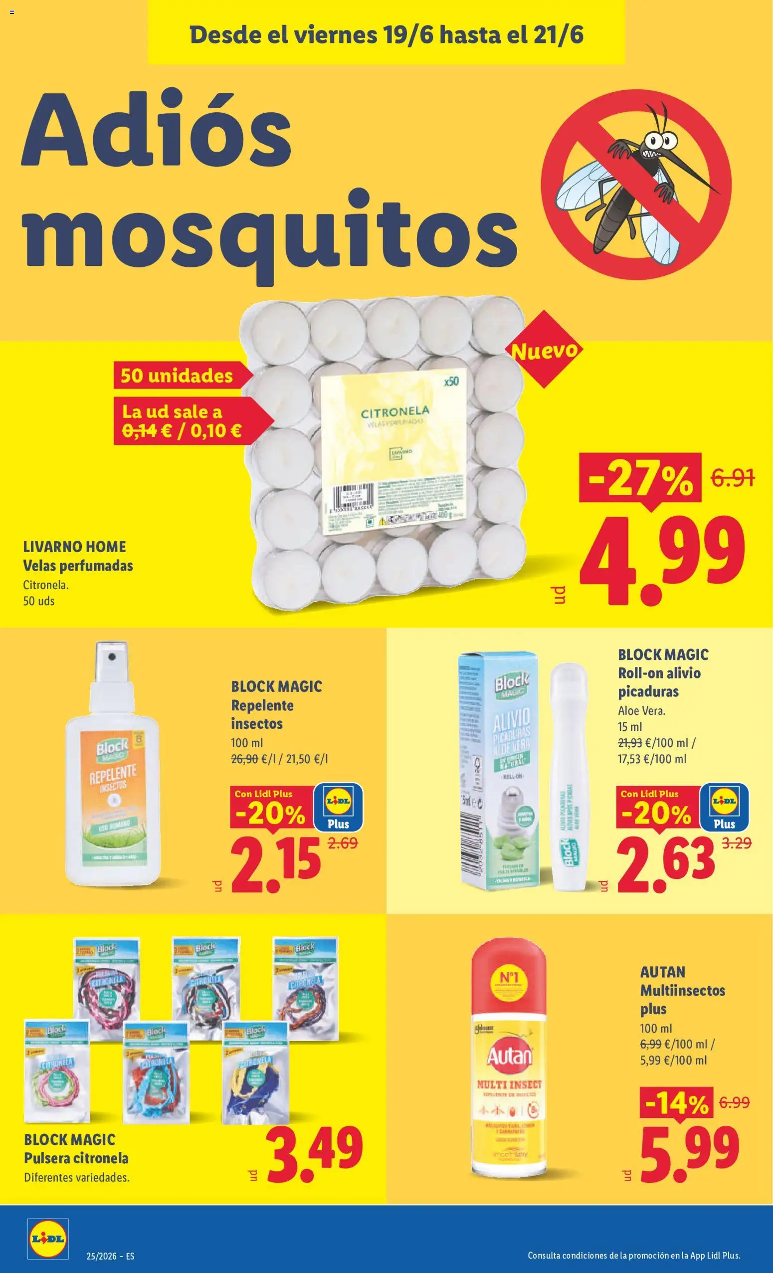 Lidl folleto │ válido desde el 15.06.2026 | Página: 62 | Productos: Pulsera citronela, Βραχιόλι