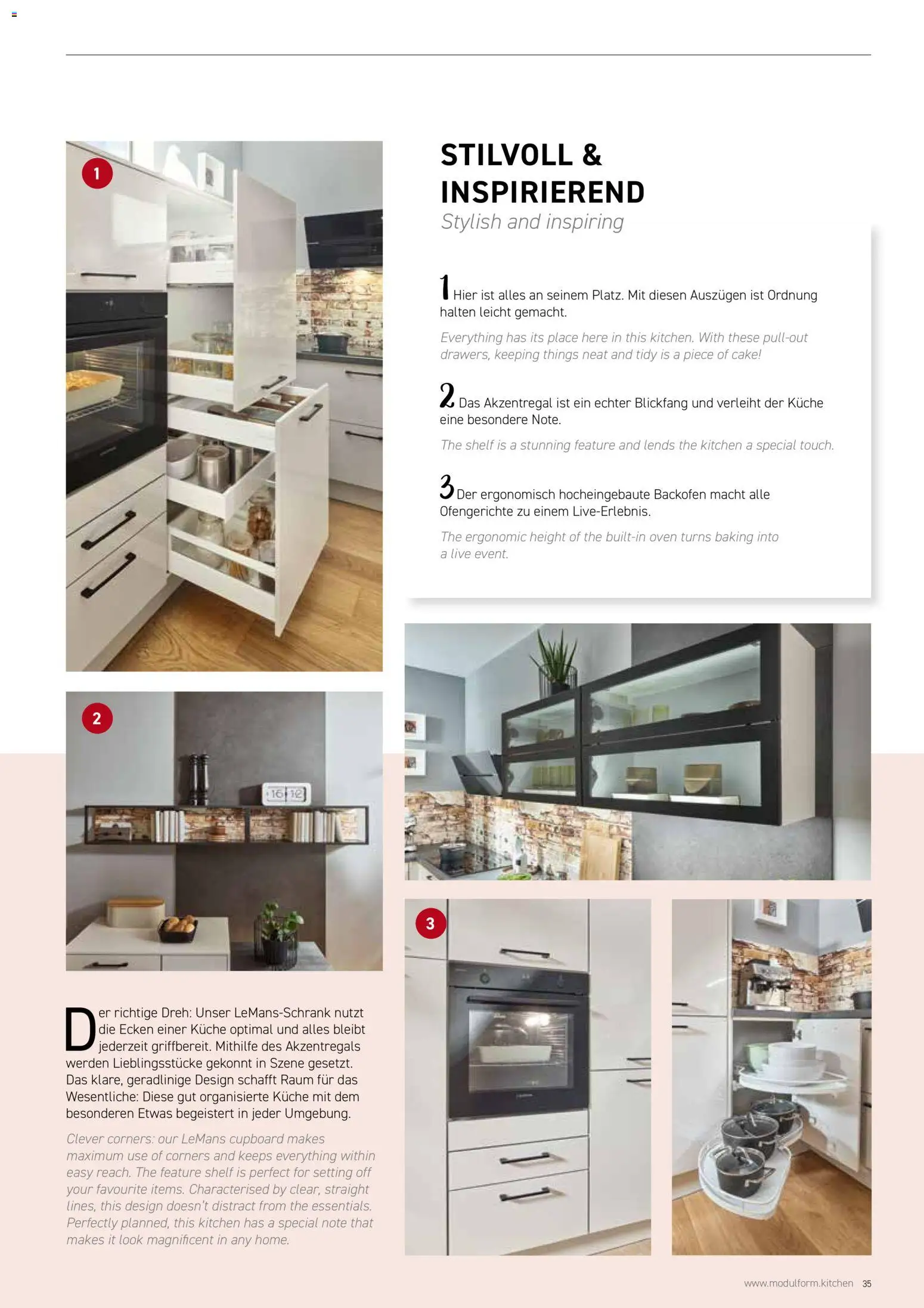 Ostermann Modulform Küchenprospekt 2026 – gültig ab 01.01.2026 | Seite: 35 | Produkte: Küche, Backofen