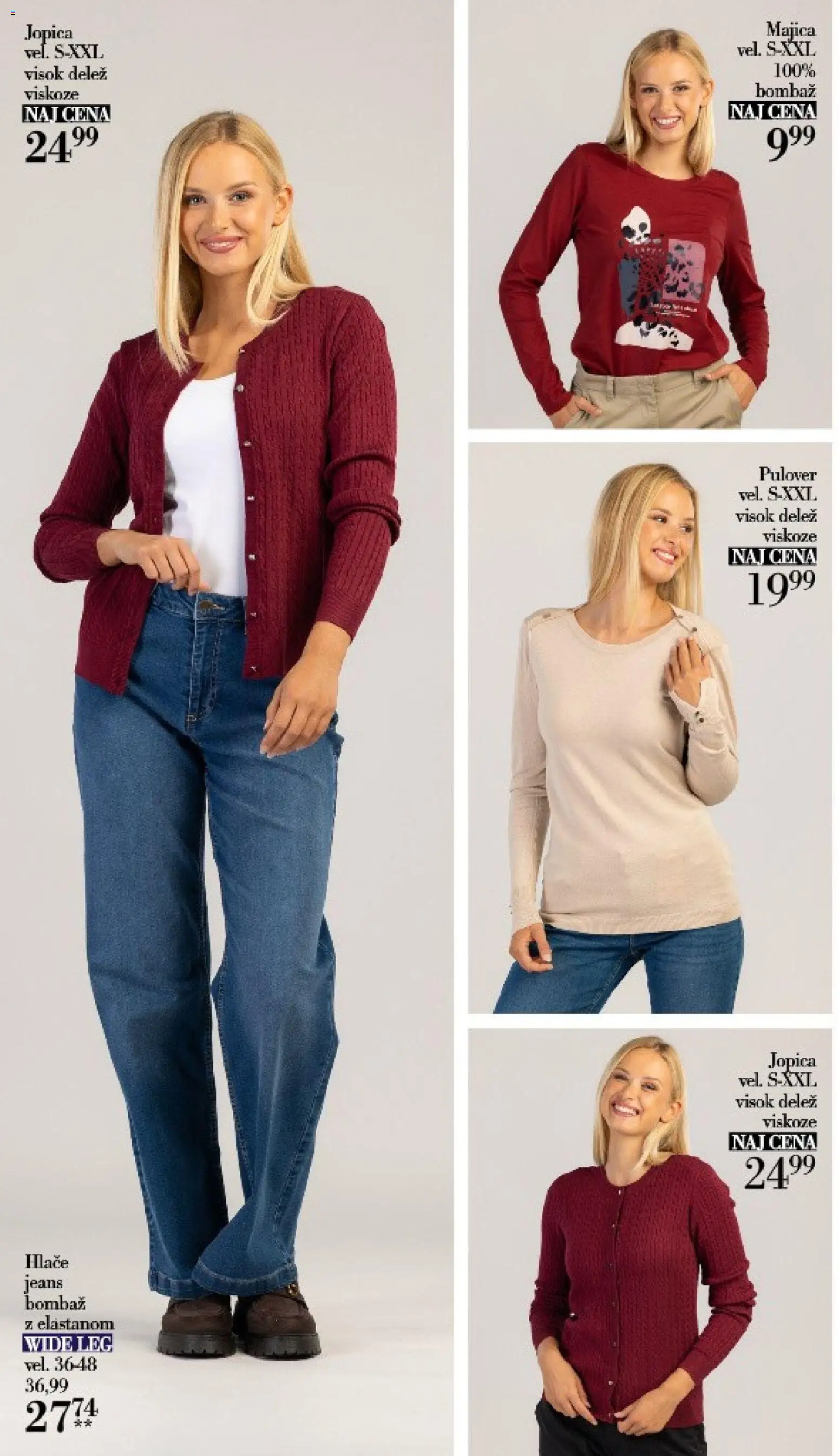 Novi Mana katalog ponudbe – veljaven od 16.09.2026 | Stran: 4 | Izdelki: Majica, Jopica, Pulover