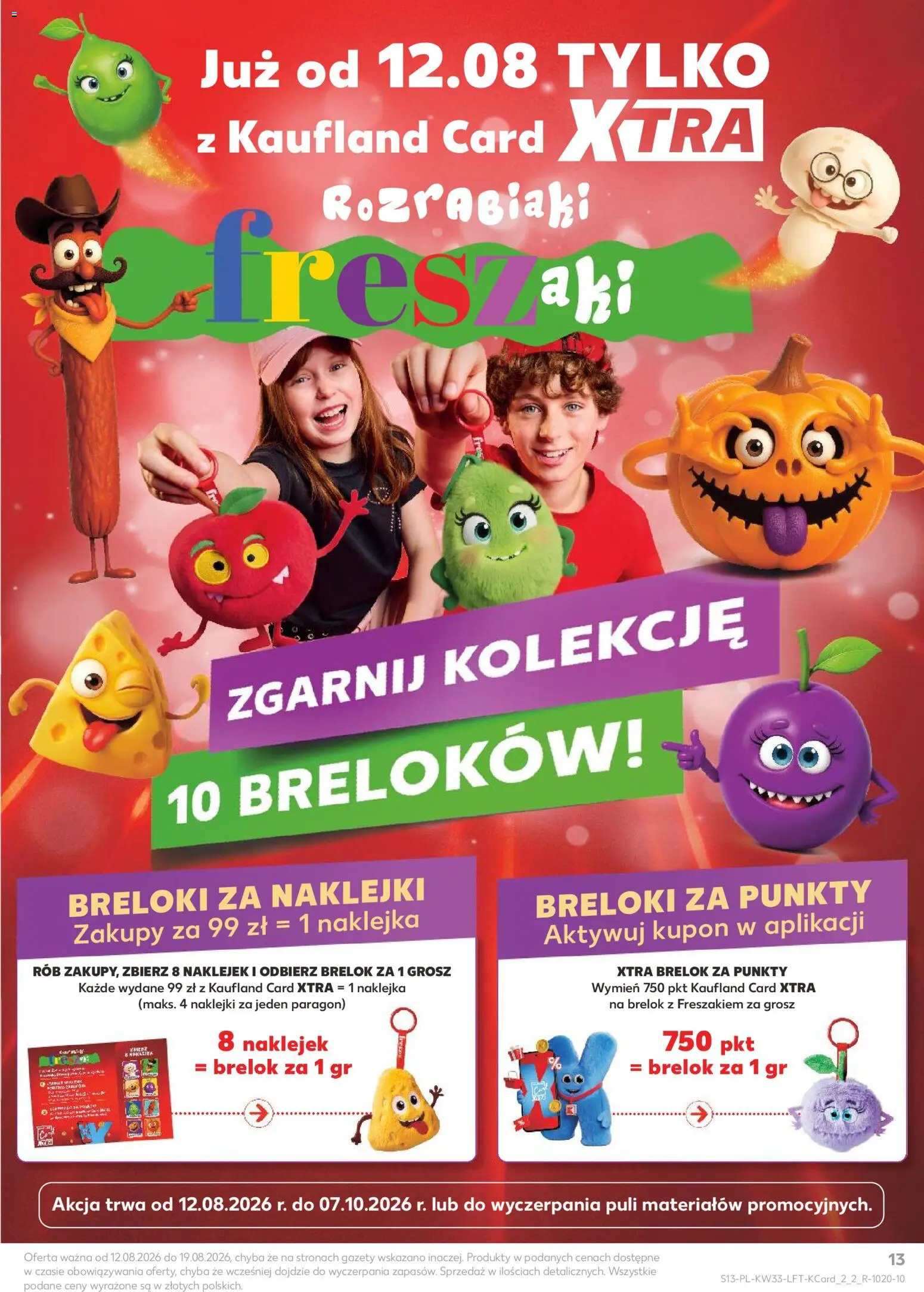 Kaufland gazetka od 12.08.2026 | Strona: 13 | Produkty: Gazety, Naklejki
