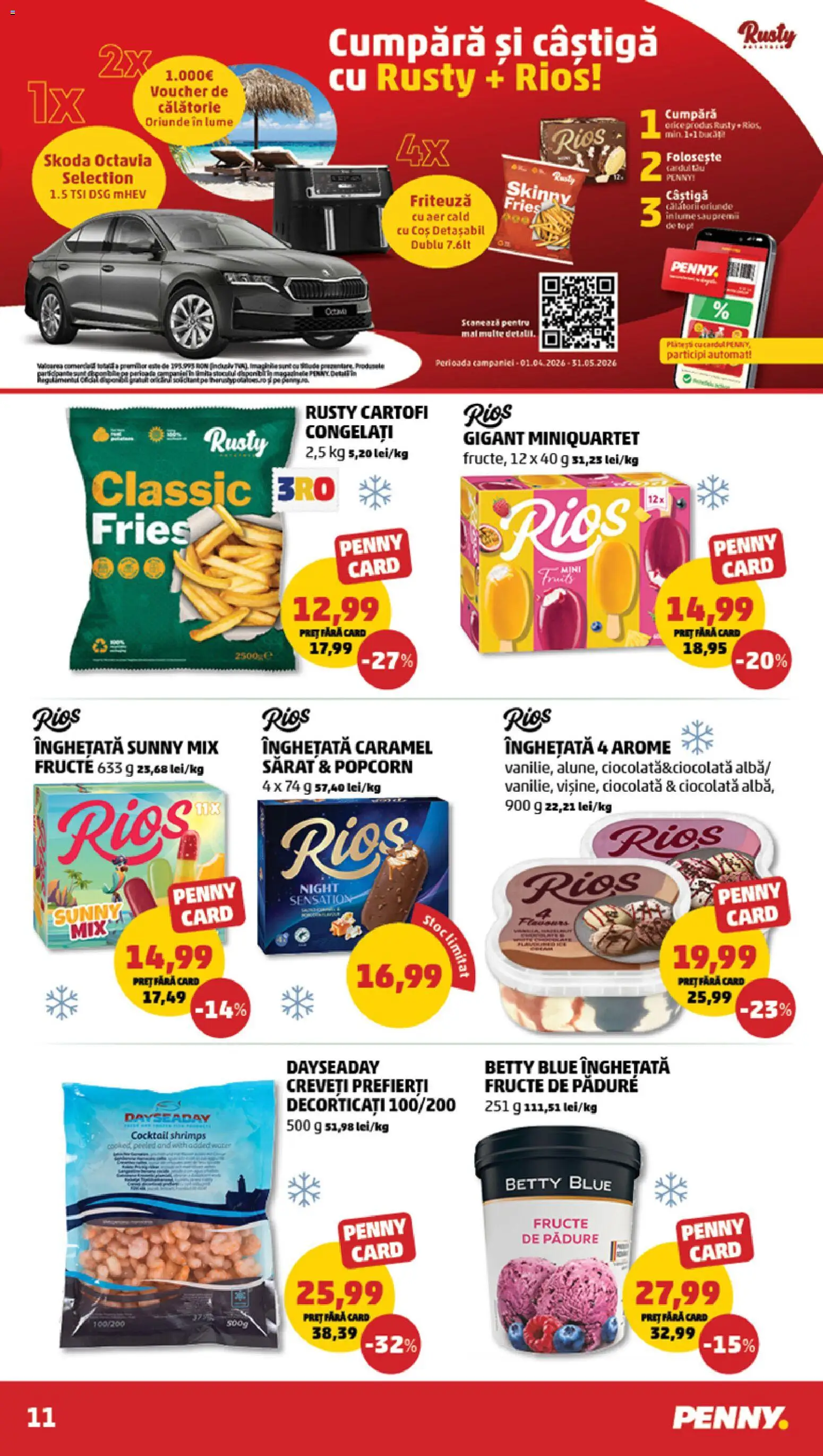 Noul catalog PENNY – valabil de la 13.05.2026 | Pagină: 11 | Produse: Friteuză, Coș, Înghețată, Cartofi