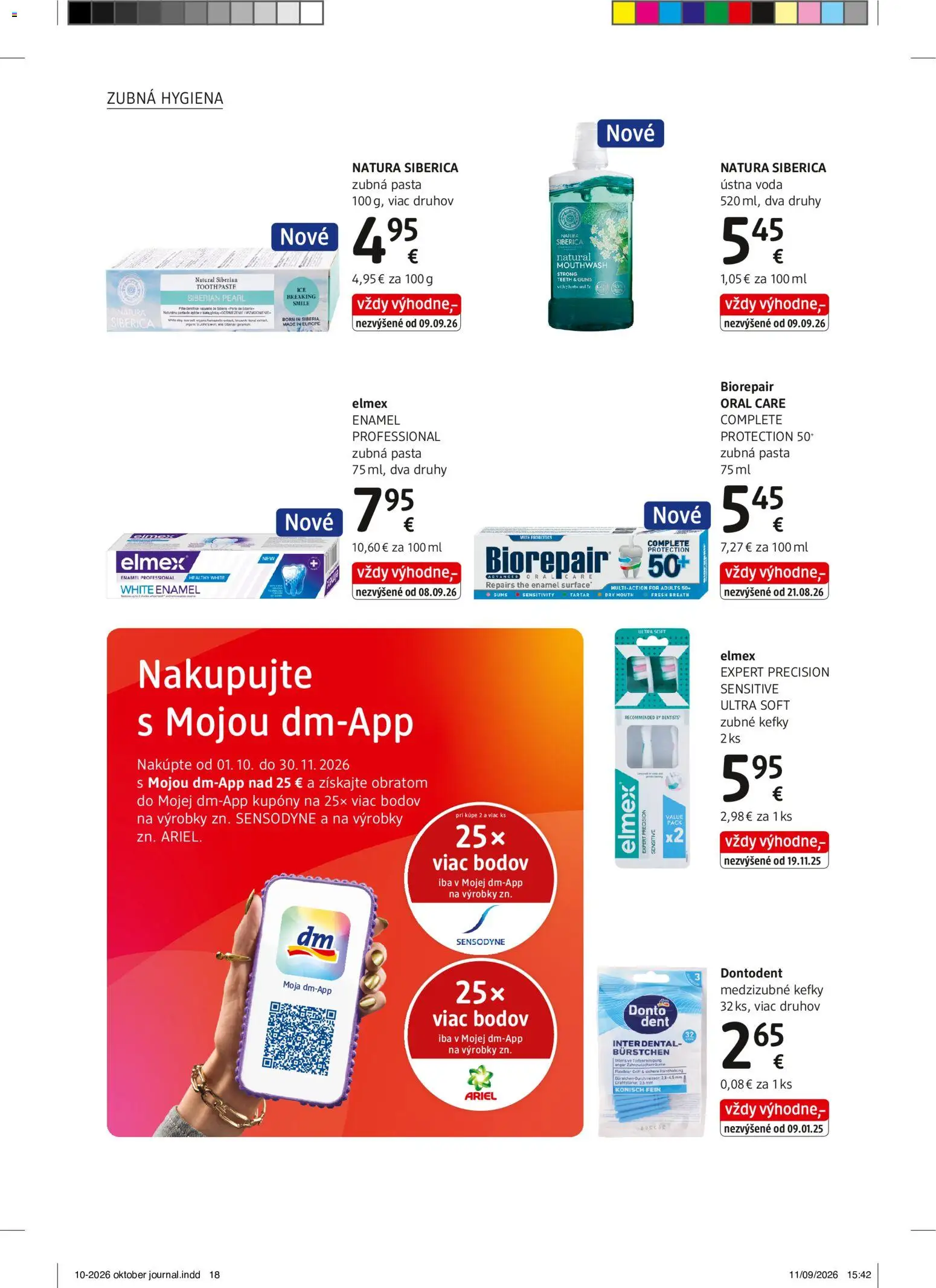 Nové dm drogerie akcie – leták je platný od 01.10.2026 | Strana: 18