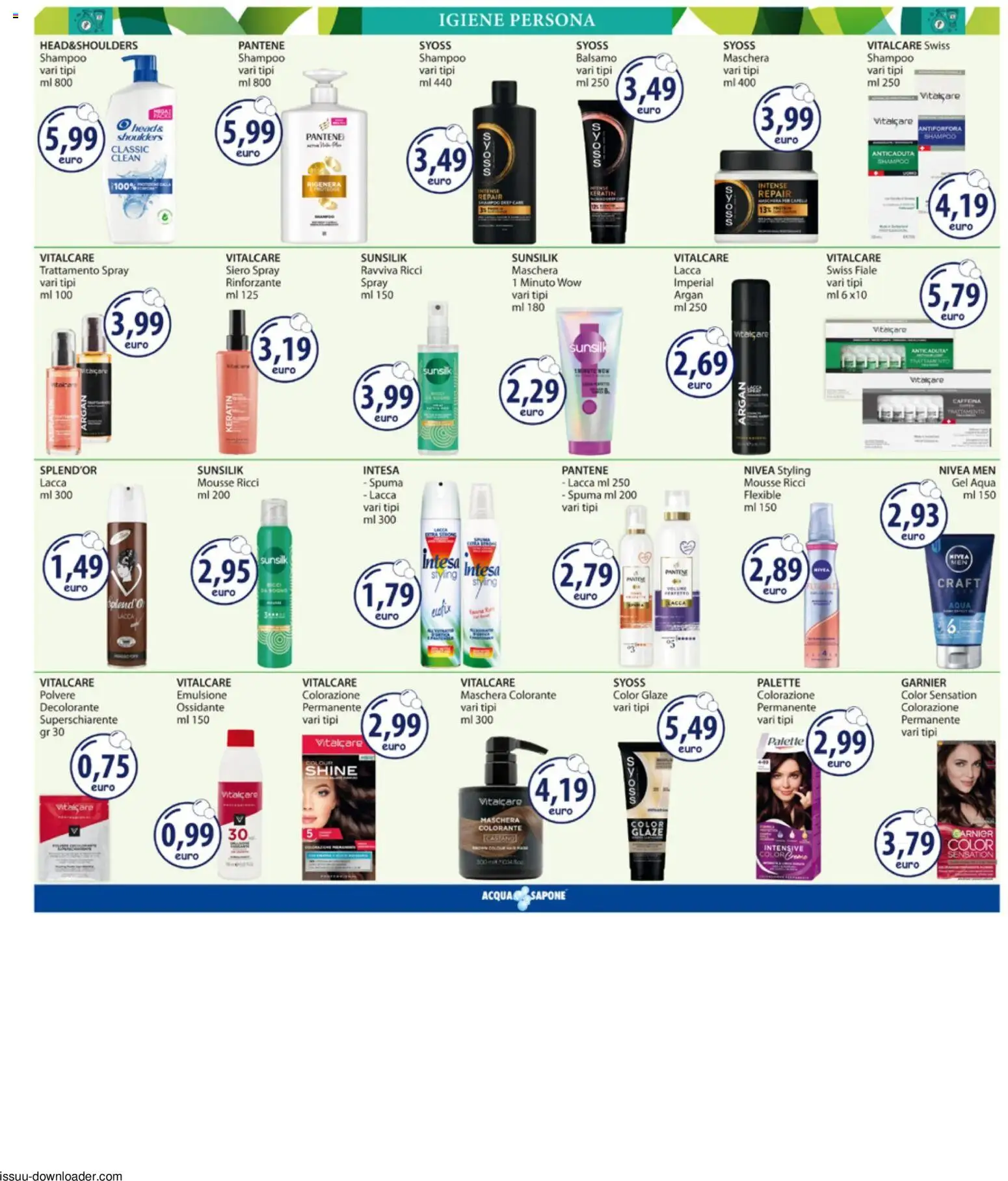 Volantino Acqua e Sapone del 27/07/2026 | Pagina: 8 | Prodotti: Shampoo, Balsamo, Lacca, Sapone