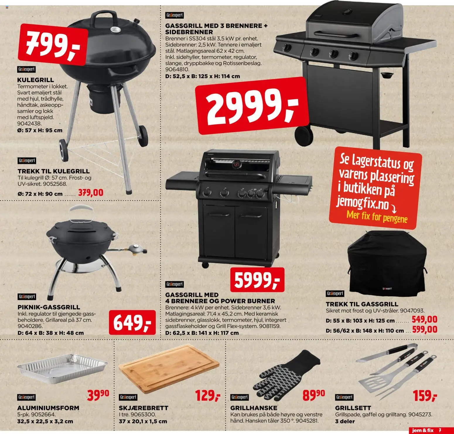 {H1} | Side: 7 | Produkter: Grill, Termometer