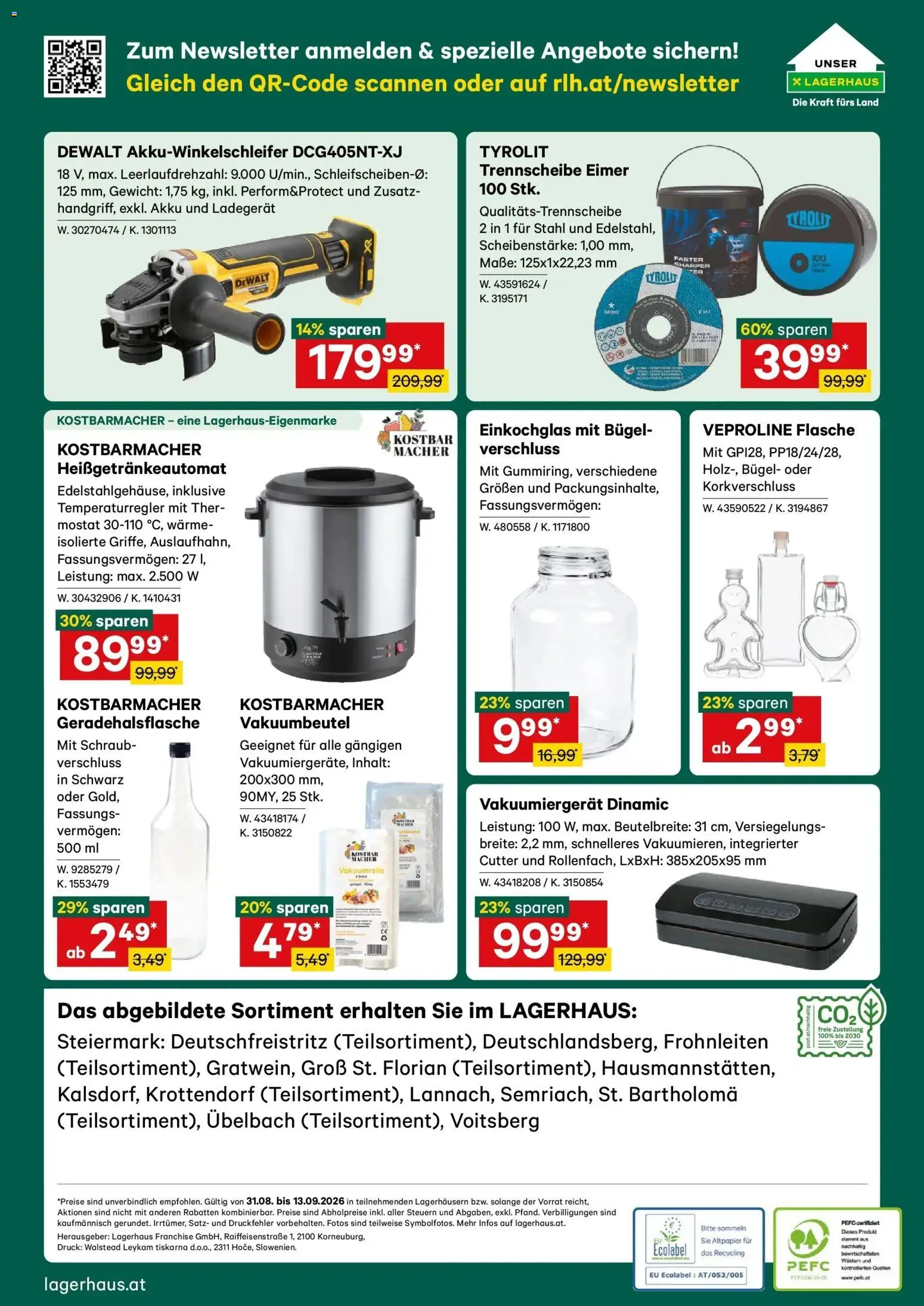 Lagerhaus - Wochen Angebote gültig ab 31.08.2026 | Seite: 6 | Produkte: Cutter, Gewicht