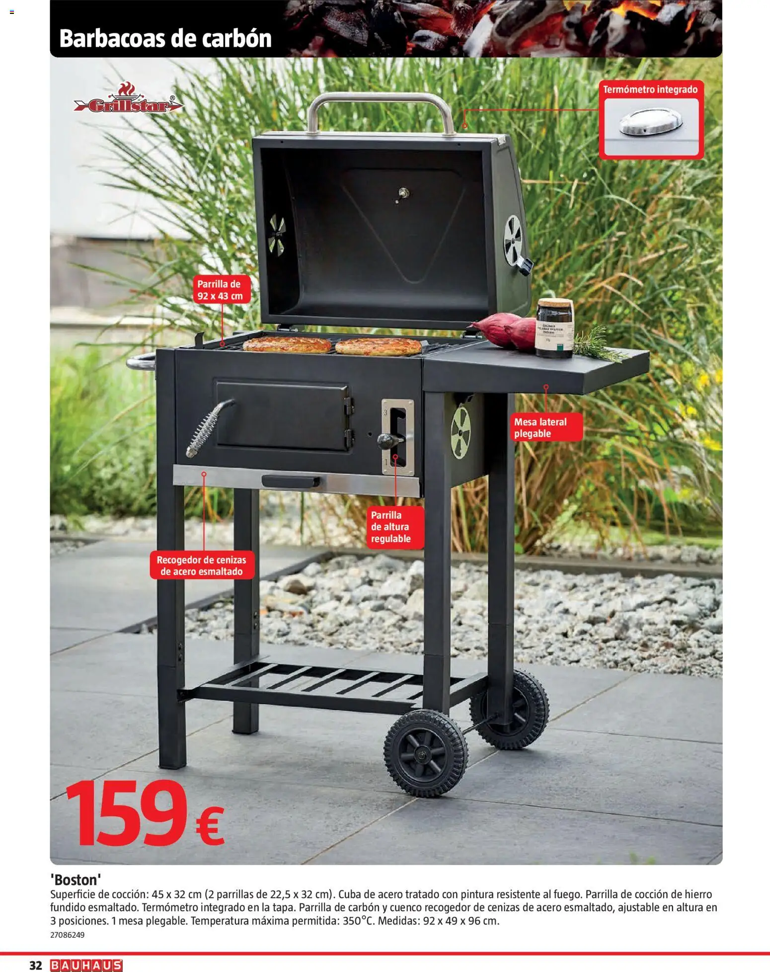 Bauhaus Barbacoas │ válido desde el 15.05.2026 | Página: 32 | Productos: Parrilla, Termómetro, Mesa