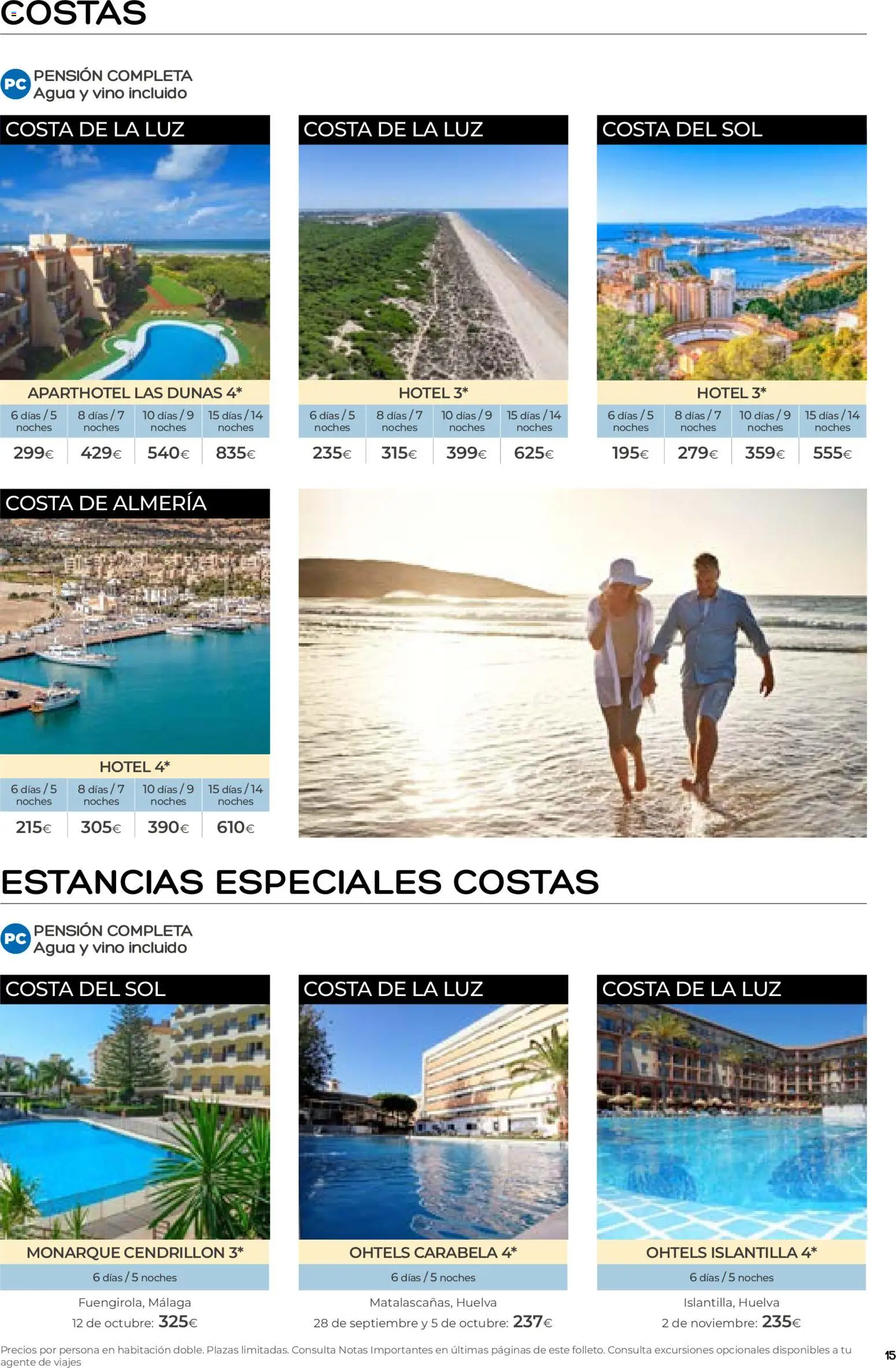 Viajes El Corte Inglés folleto Destinos Otoño y Primavera │ válido desde el 01/07/2026 | Página: 15 | Productos: Vino, Agua