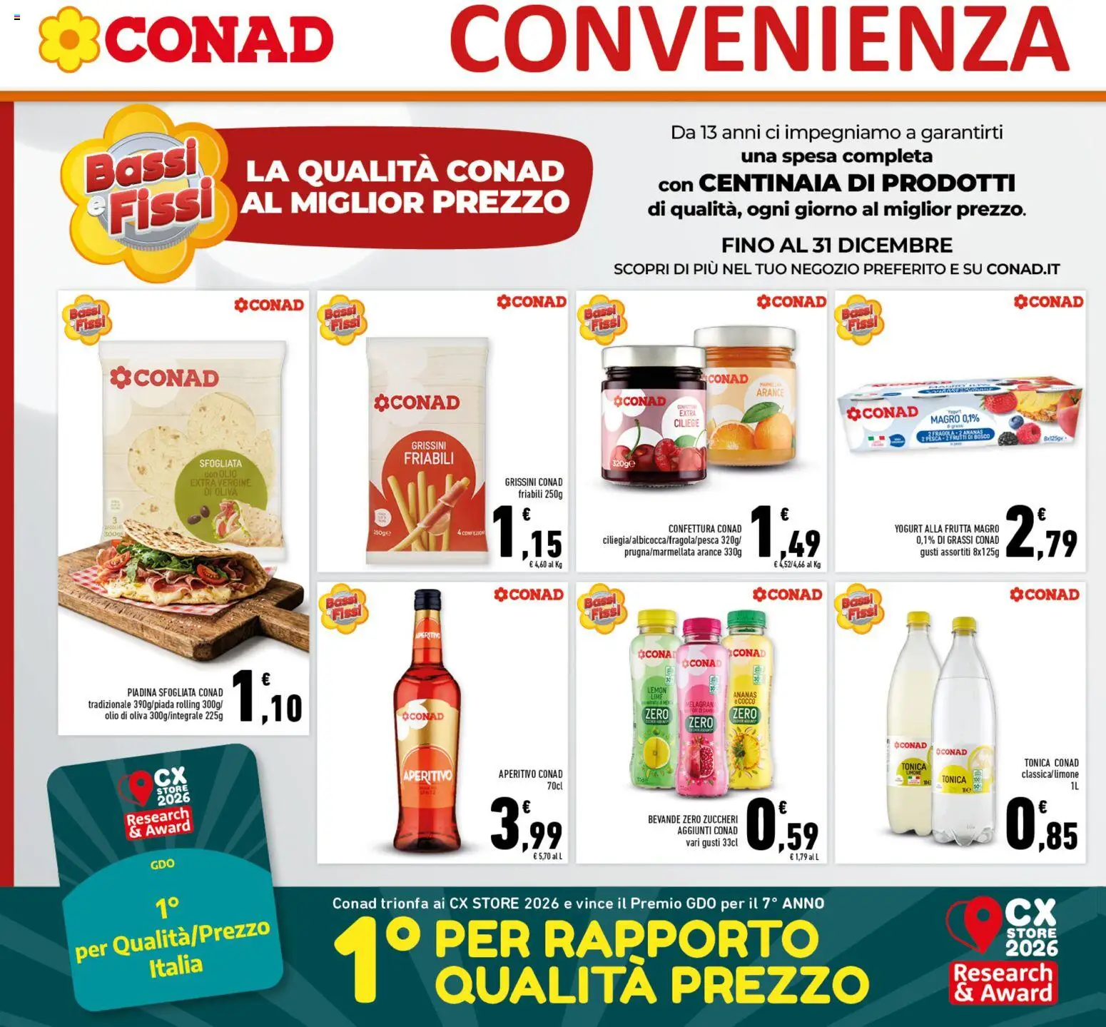 Volantino Conad del 07/10/2026 | Pagina: 12 | Prodotti: Limone, Olio, Piadina, Grissini