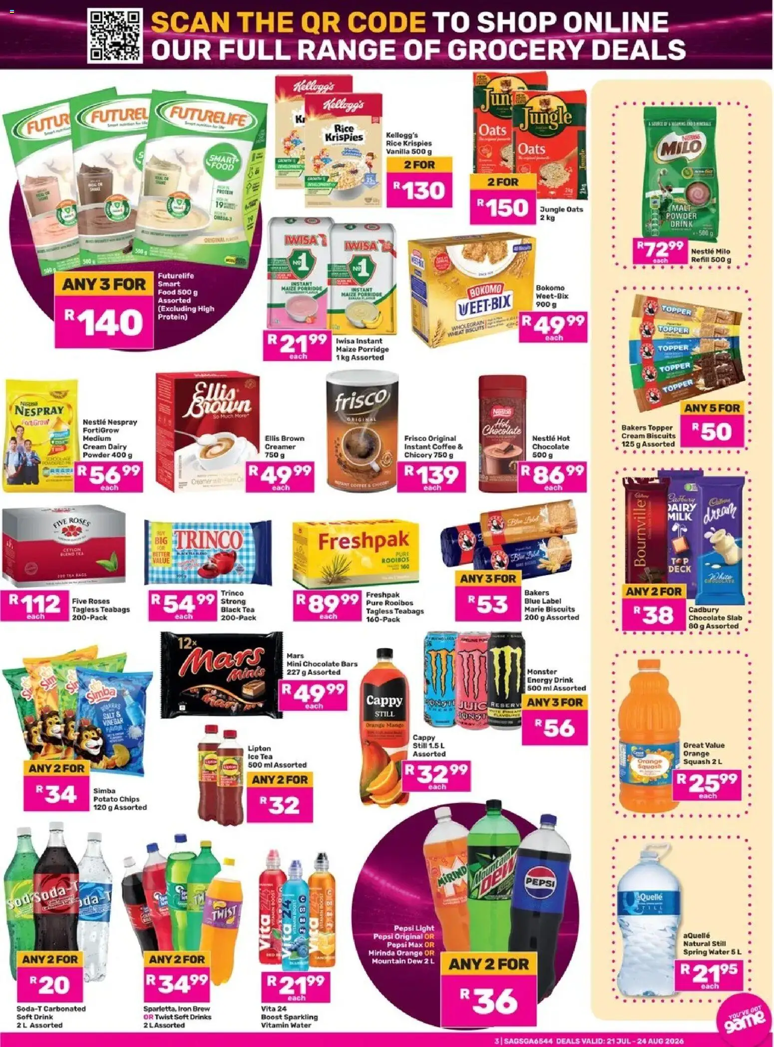 Game - Catalogue valid from 21/07/2026 | Page: 3 | Products: Cream, Tonik za lice, Iron, Powder