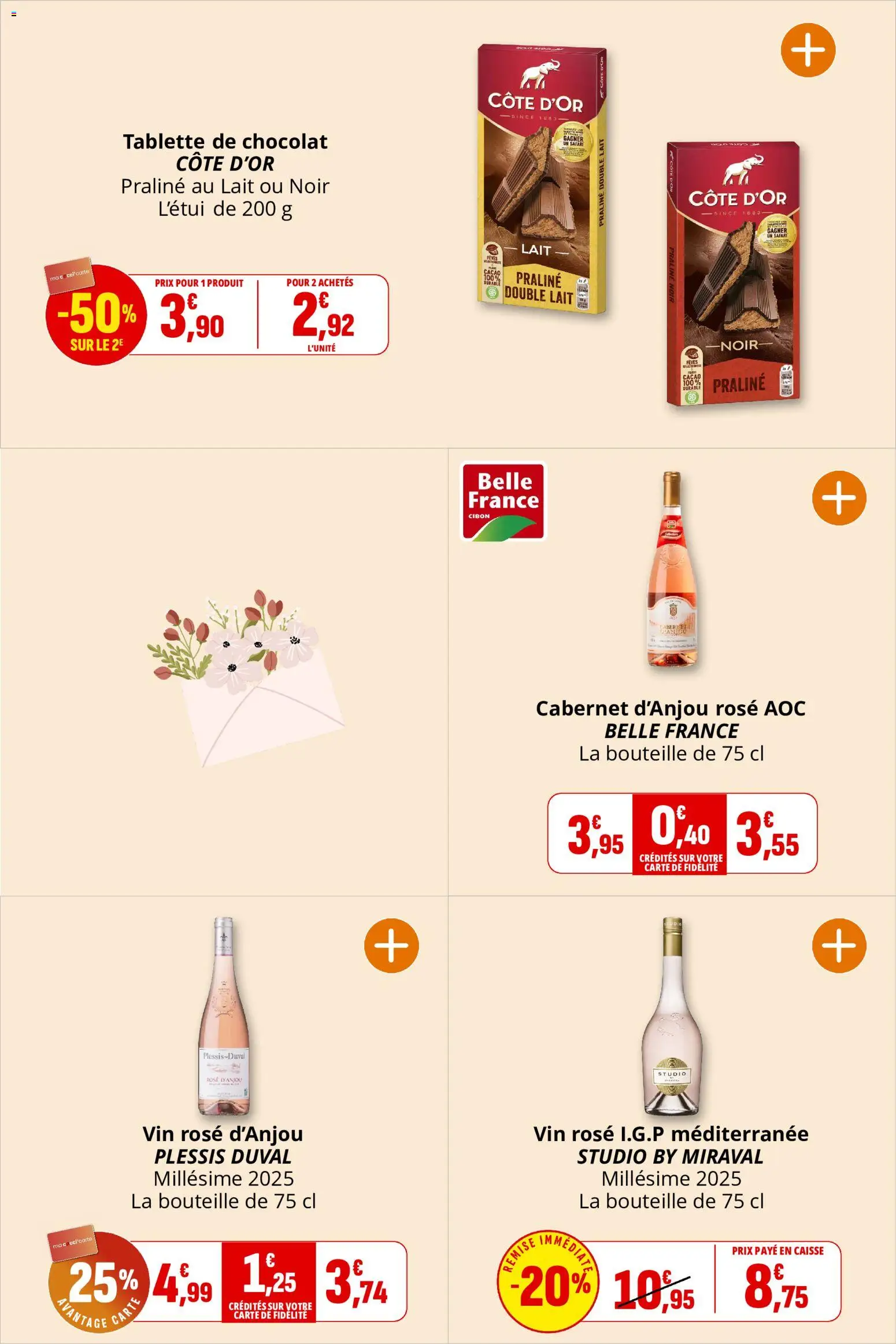 {H1} | Page: 19 | Produits: Tablette, Lait, Chocolat, Vin