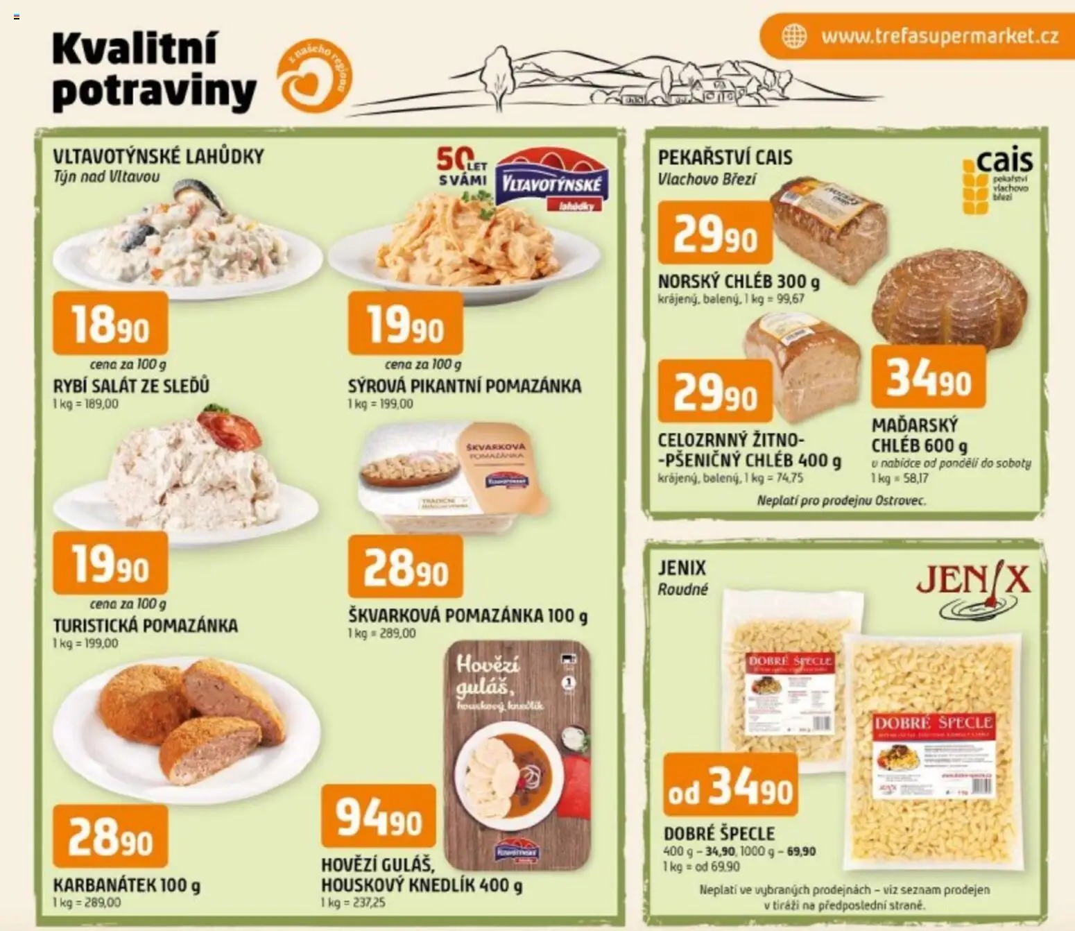 Trefa leták - Kvalitní potraviny z našeho regionu od 06.05.2026 | Strana: 1