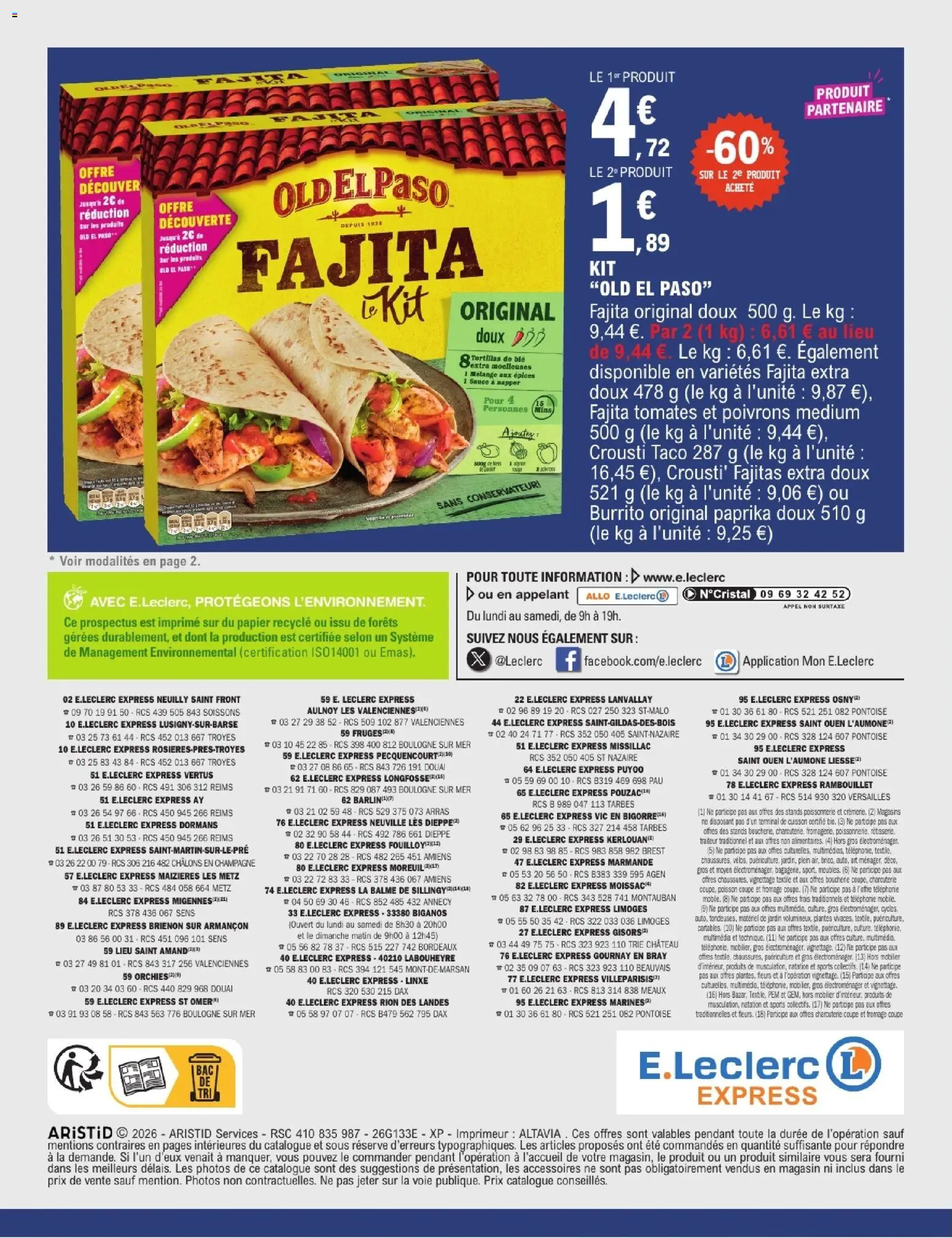 {H1} | Page: 12 | Produits: Paprika, Tortillas, Tomates, Burrito