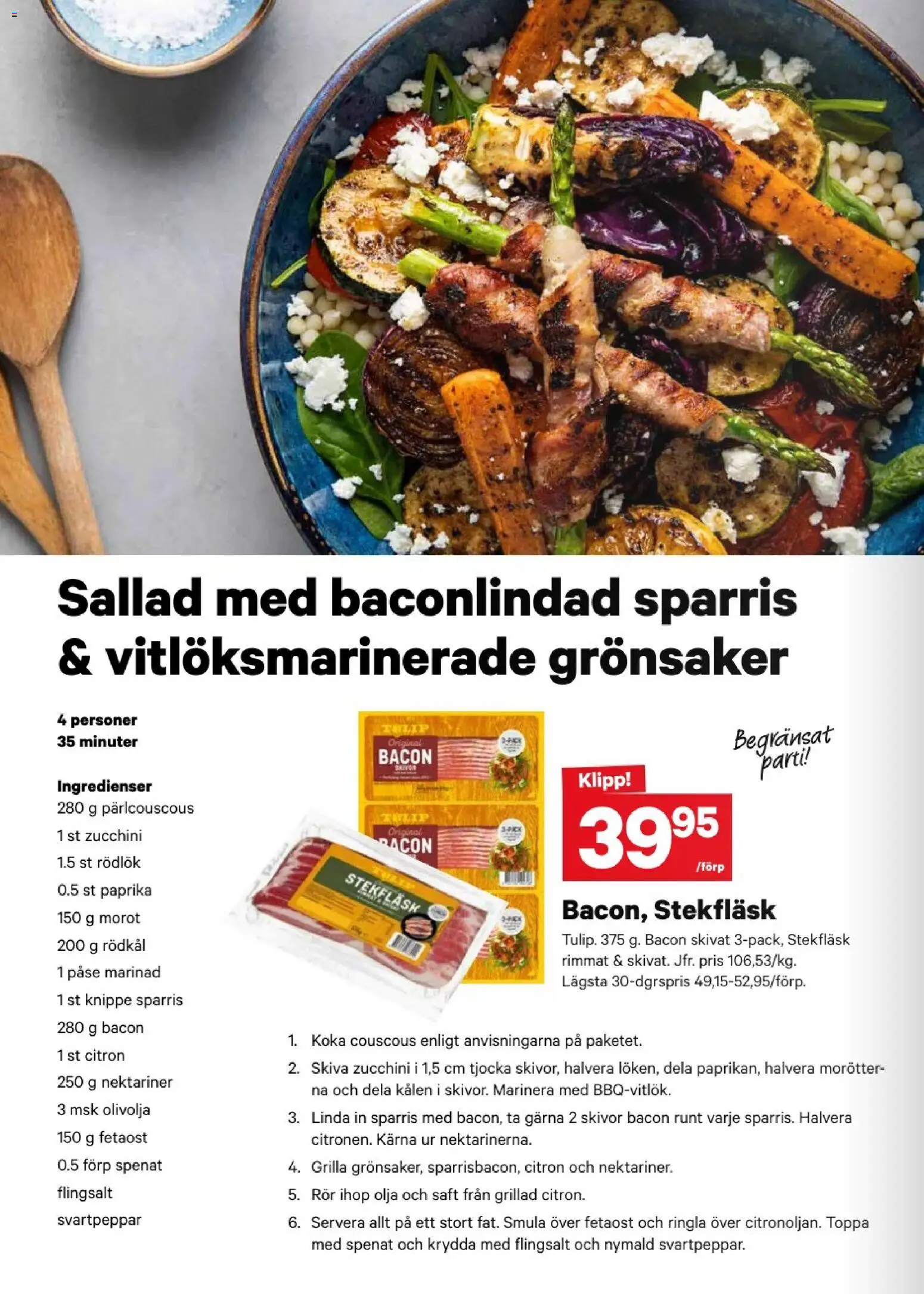 City Gross reklamblad aktuell från 29/08/2026 | Sida: 4 | Produkter: Marinad, Fetaost, Ingredienser, Zucchini