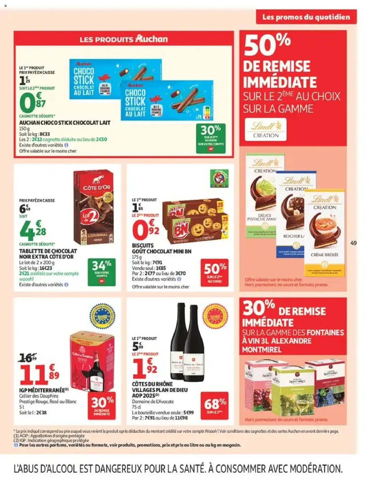 {H1} | Page: 49 | Produits: Tablette de chocolat, Cellier des Dauphins, Crème, Biscuits