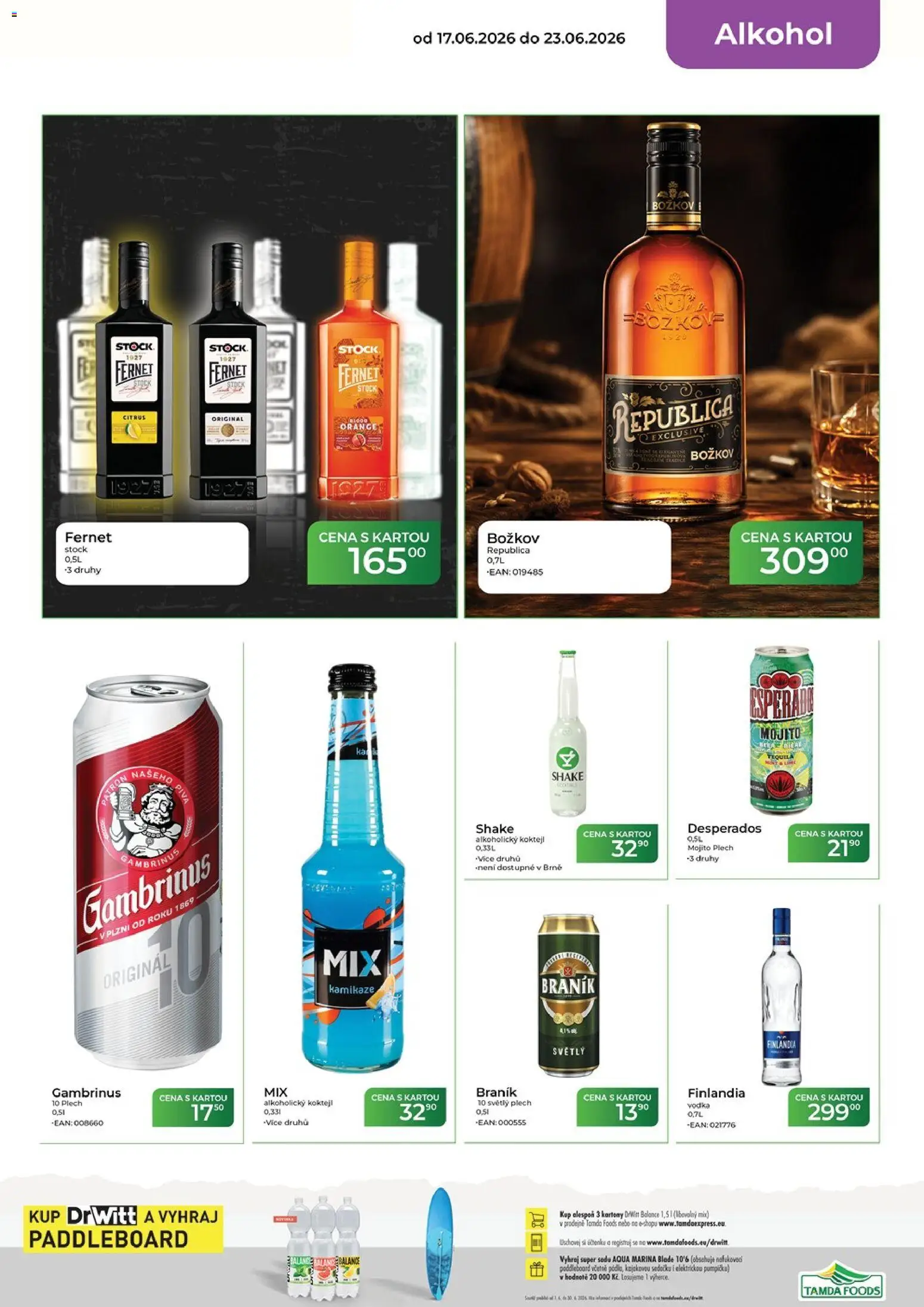 Tamda Foods leták od 17.06.2026 | Strana: 17 | Produkty: Desperados, Paddleboard, Braník, Božkov