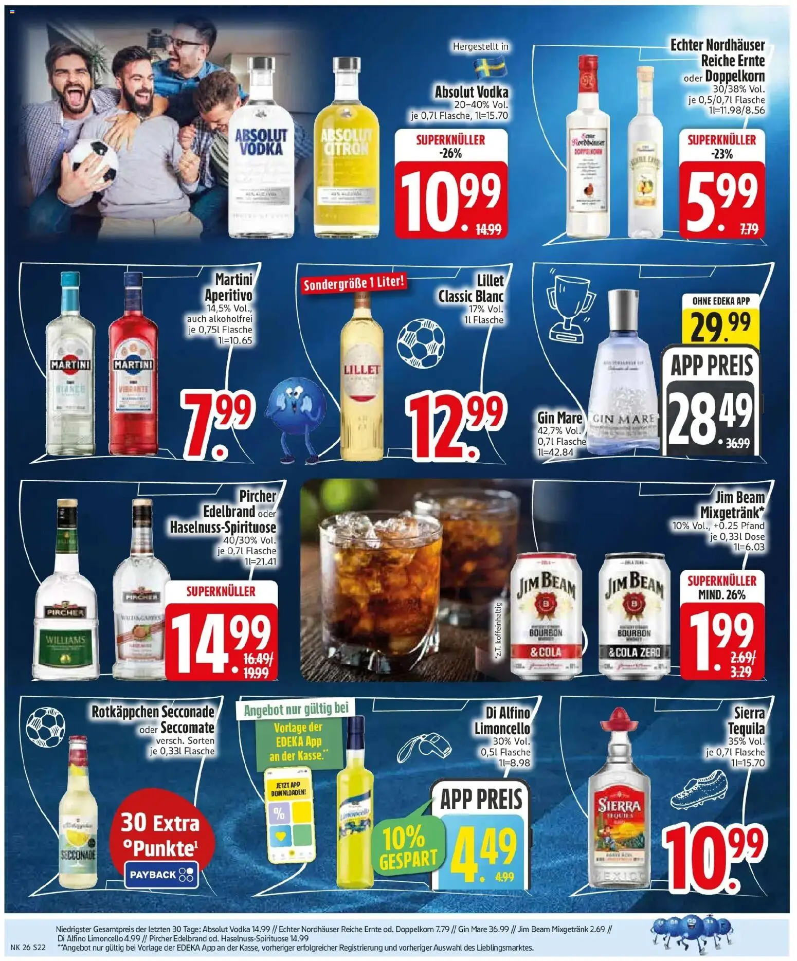 Edeka prospekt Nordendorf – gültig ab 21.06.2026 | Seite: 26 | Produkte: Lillet, Tequila, Vodka, Bourbon