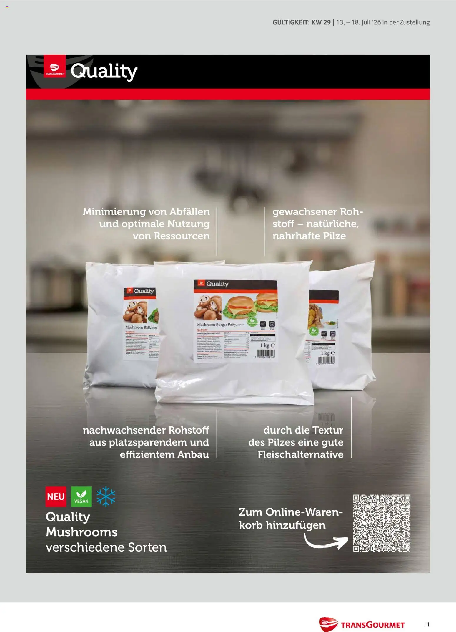Transgourmet Zustellaktion gültig ab 13.07.2026 | Seite: 11 | Produkte: Korb