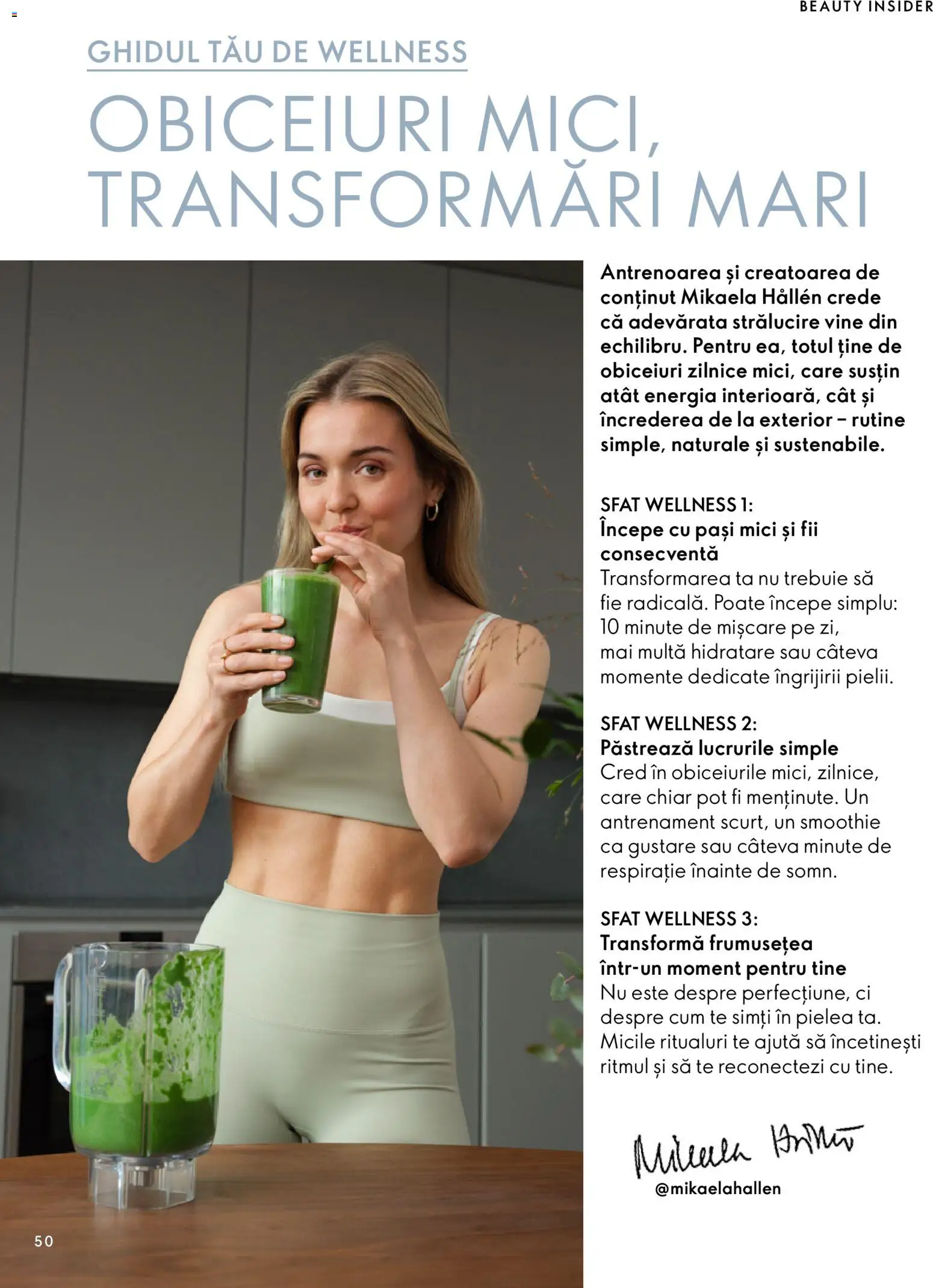Noul catalog Oriflame – valabil de la 30.09.2026 | Pagină: 50 | Produse: Mici, Smoothie
