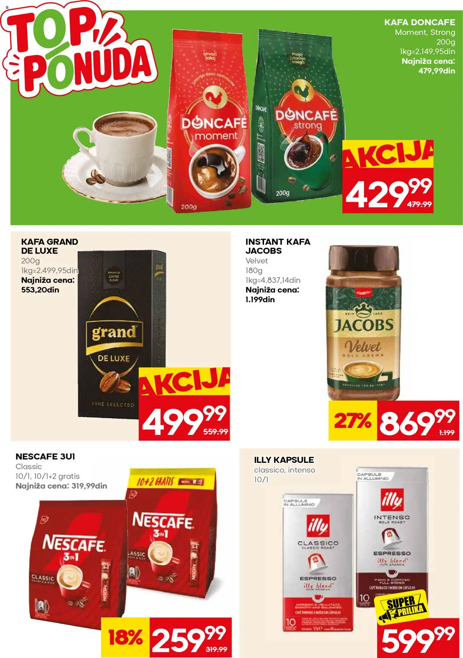 Mercator katalog - važi od 31.08.2026 | Strana: 26 | Proizvode: Kapsule, Instant kafa, Kafa, Nescafé