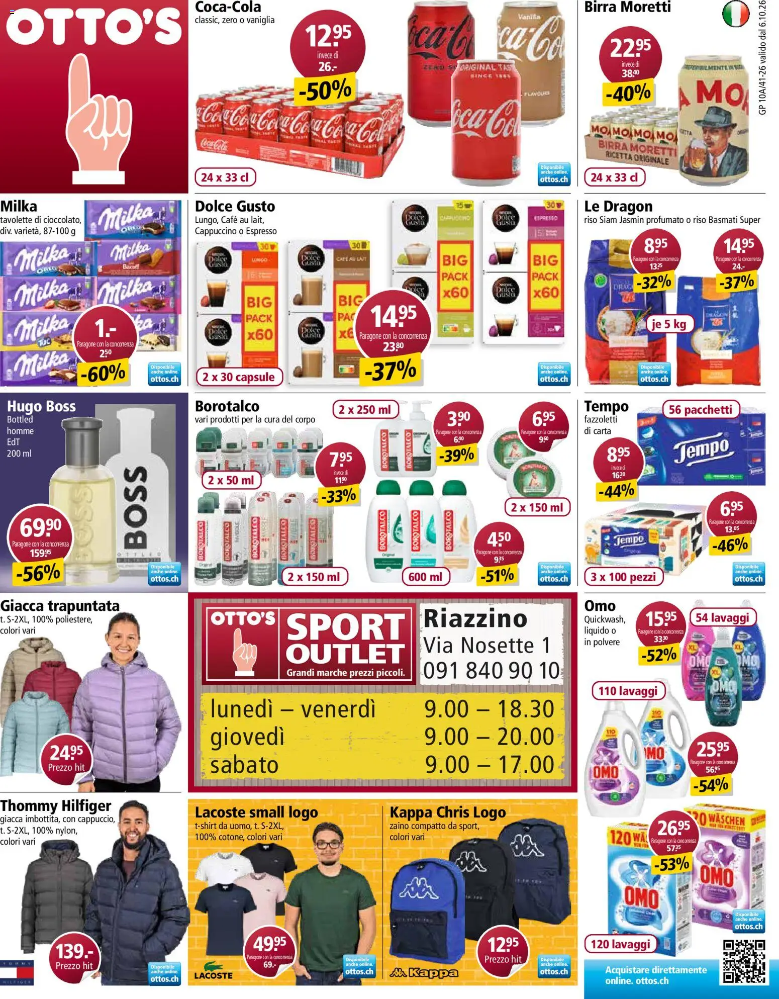 Otto's aktionen IT – gültig ab 06.10.2026 | Seite: 1 | Produkte: Coca Cola, Cappuccino